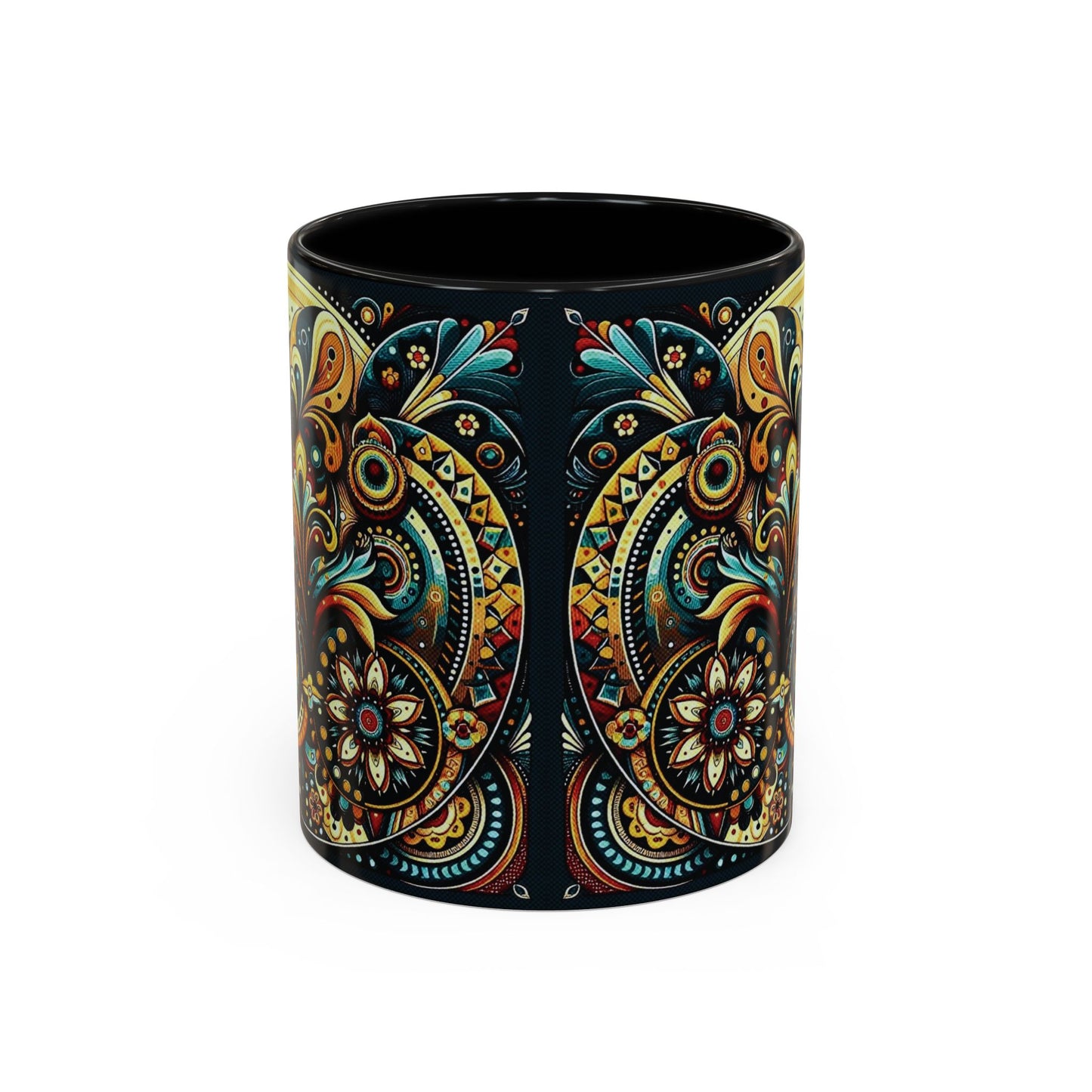 βοΈ Accent Coffee Mug (11, 15oz) β Beautiful Boho Style Graphic πΏ