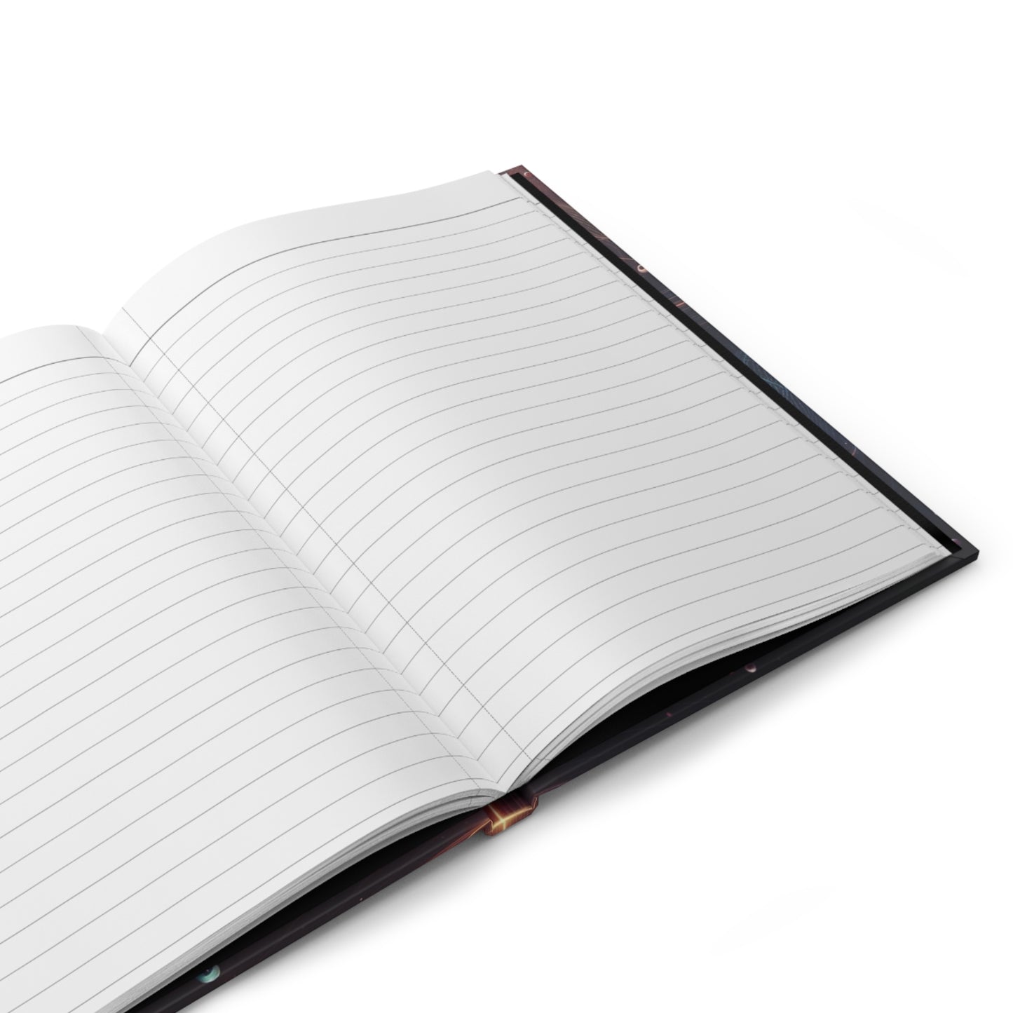 Quantum Bloom "Gudspartikeln" — Premium matt inbunden anteckningsbok (14,5 x 20 cm)