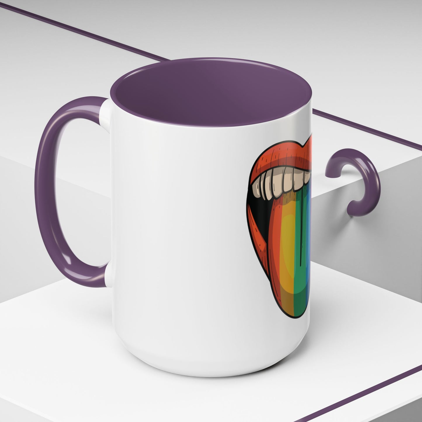π₯π Pride Tongue Ceramic Mug β Rainbow Tongue Vibes πβ¨