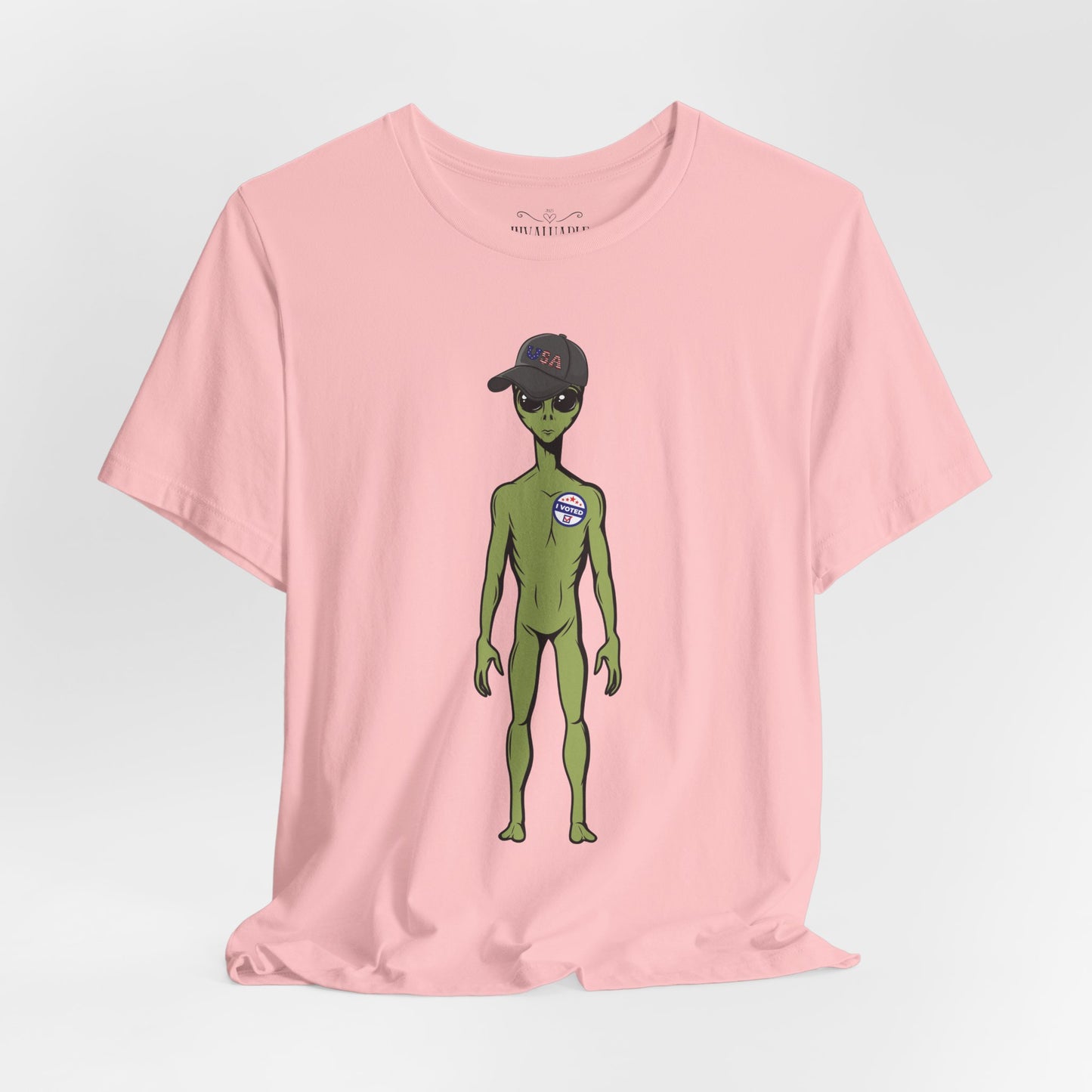 Alien Graphic Tee, Fun T-Shirt for Sci-Fi Lovers, Unisex Casual Wear, Great for Festivals, Gifts for Nerds, Everyday Comfort