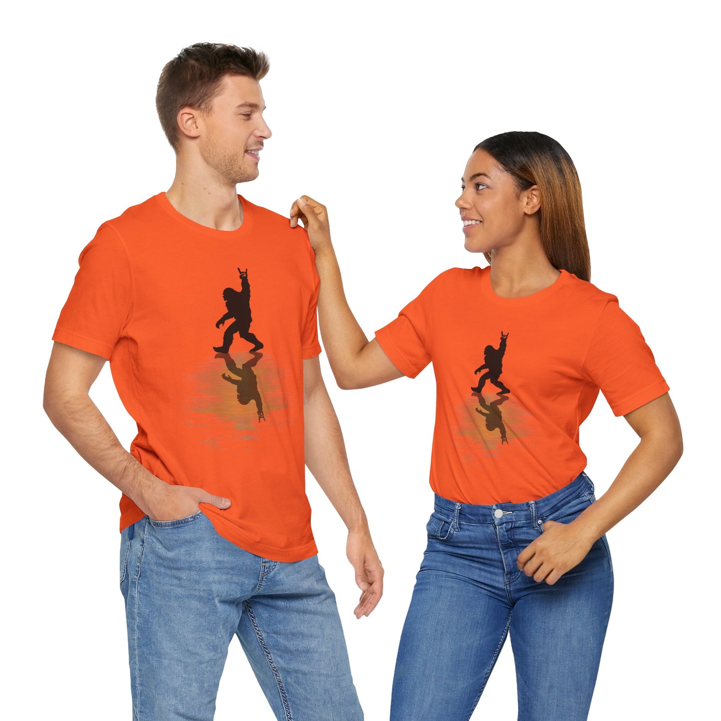 Rocking Bigfoot Unisex Bella+Canvas Jersey Tee - Fun Graphic Shirt for Nature & Cryptid Lovers