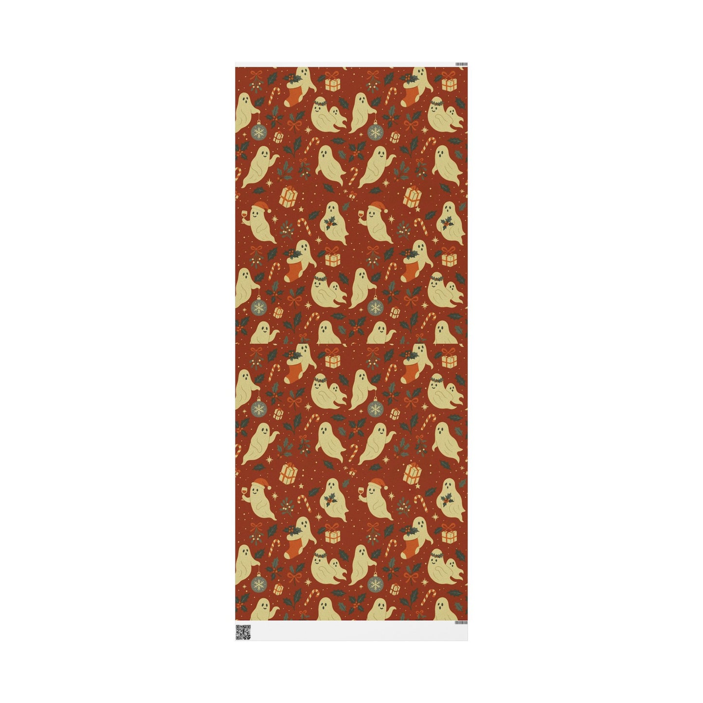 Vintage Holiday Ghosties - Luxury Holiday Wrapping Paper, Victorian Ghost Gift Wrap, 30" Roll (Matte/Gloss)