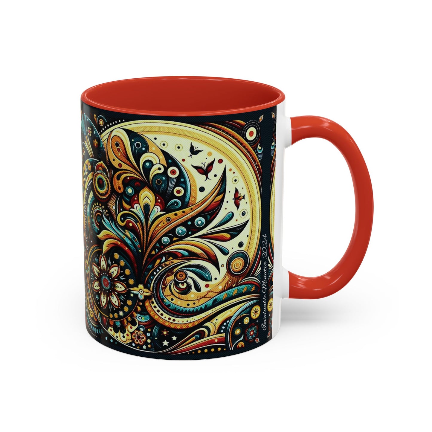 βοΈ Accent Coffee Mug (11, 15oz) β Beautiful Boho Style Graphic πΏ