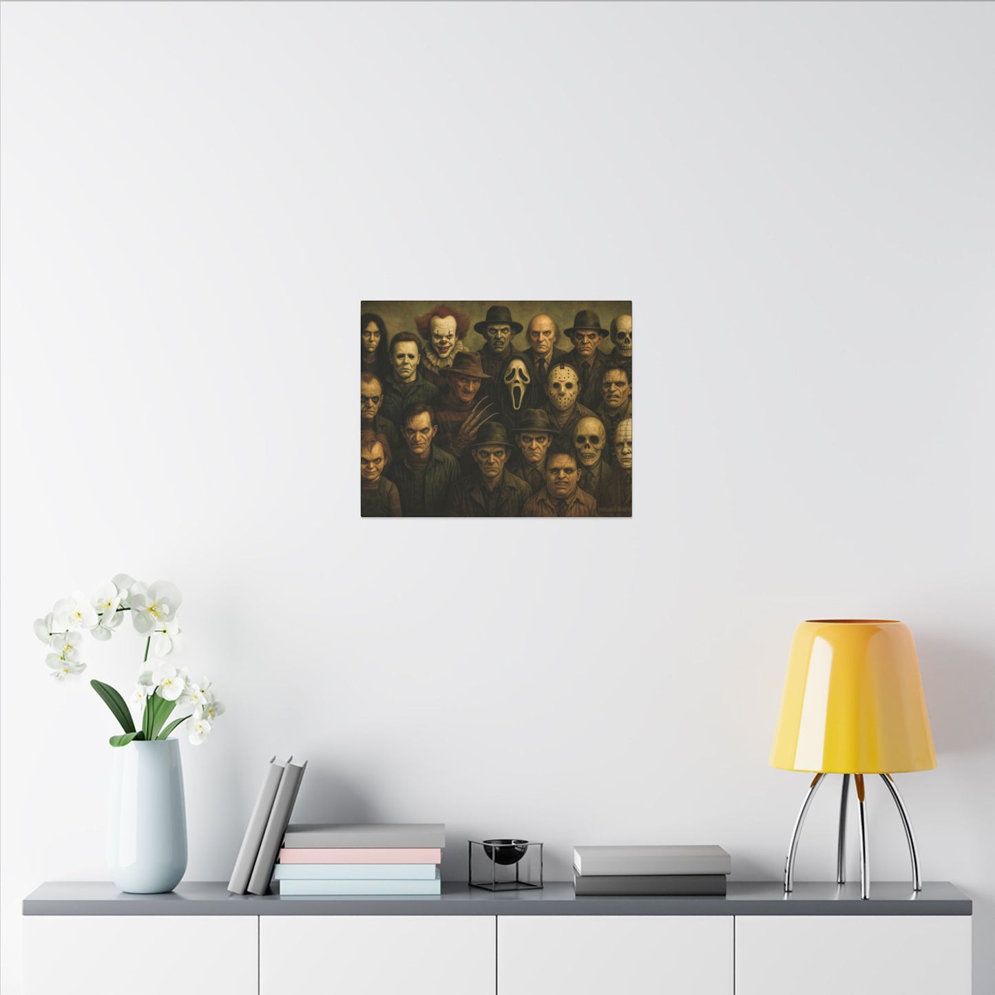 "The Crew" β Horror Legends Matte Canvas Print