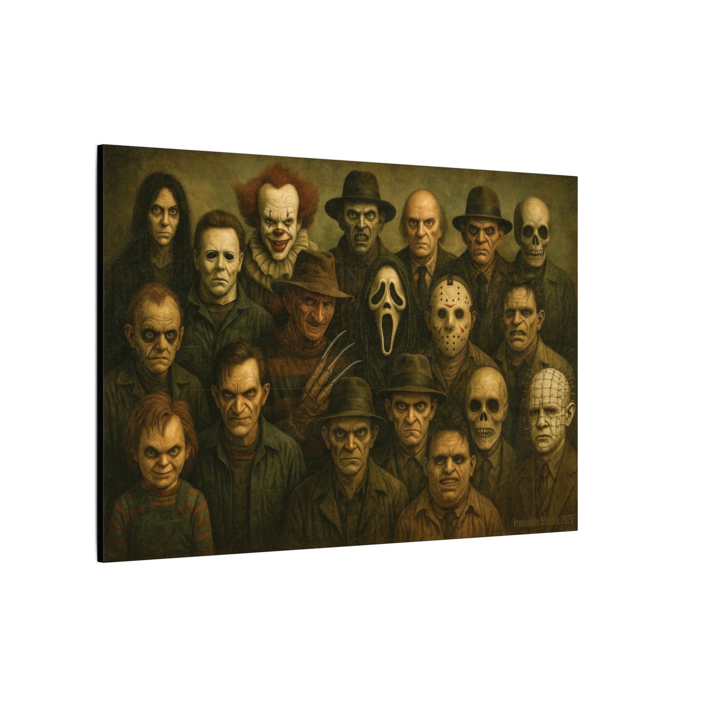 "The Crew" β Horror Legends Matte Canvas Print