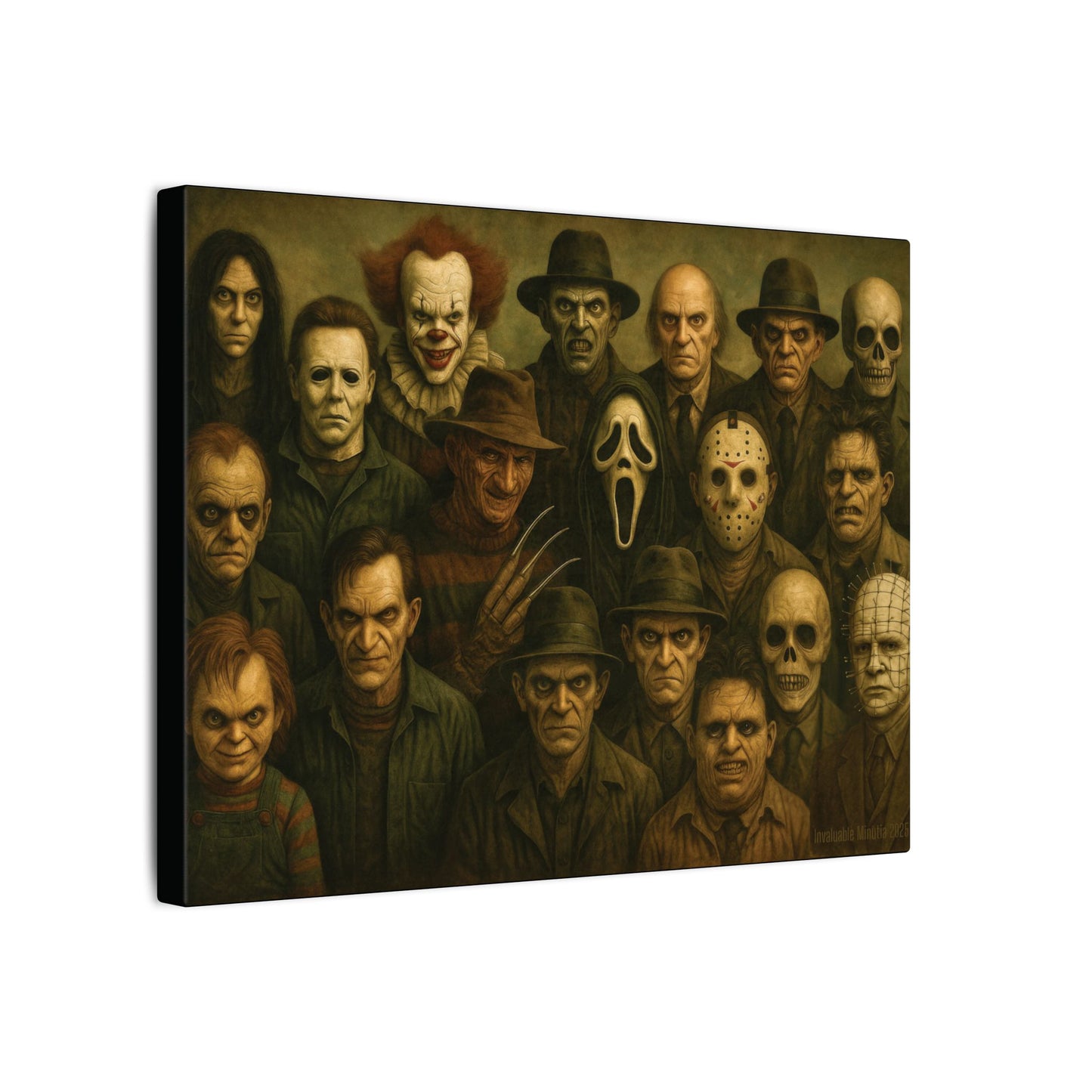 "The Crew" β Horror Legends Matte Canvas Print