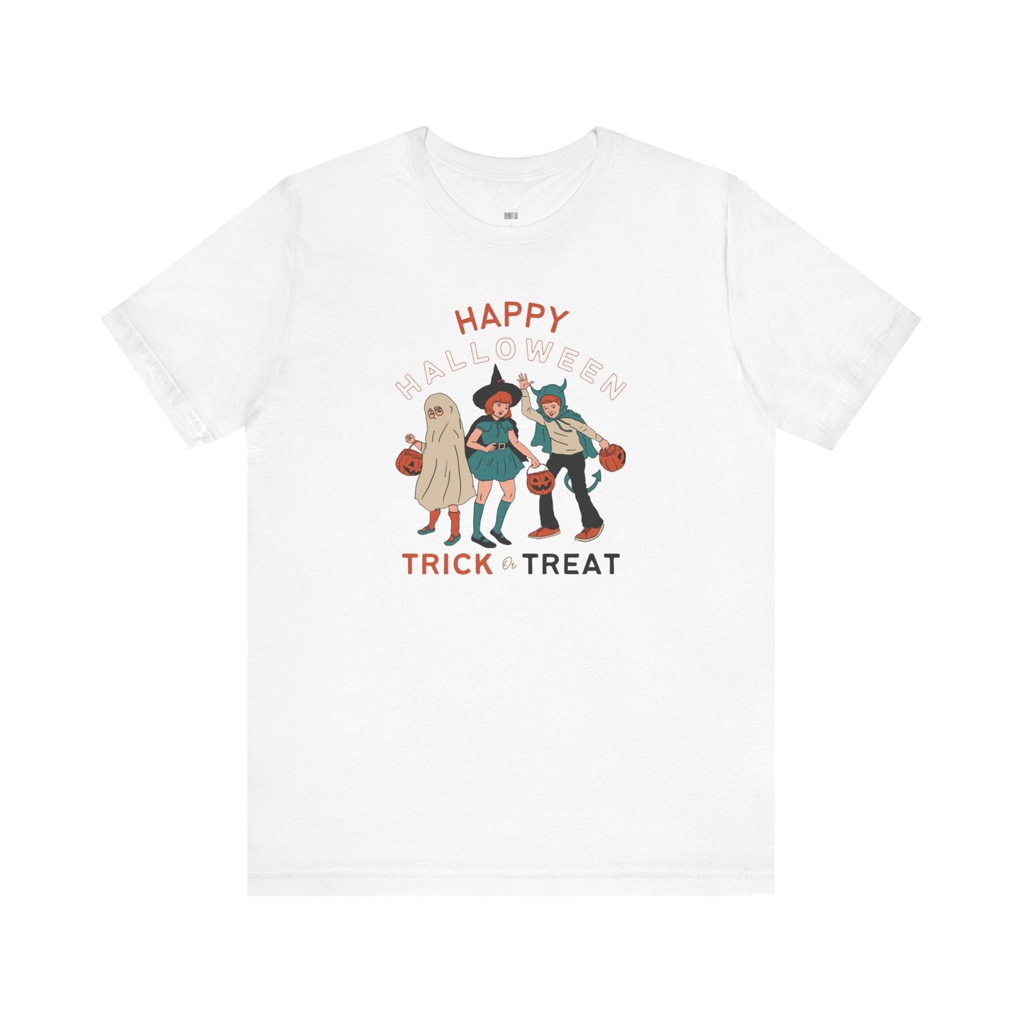 Happy Halloween Trick or Treat Vintage Vibe Tee โ Bella+Canvas 3001