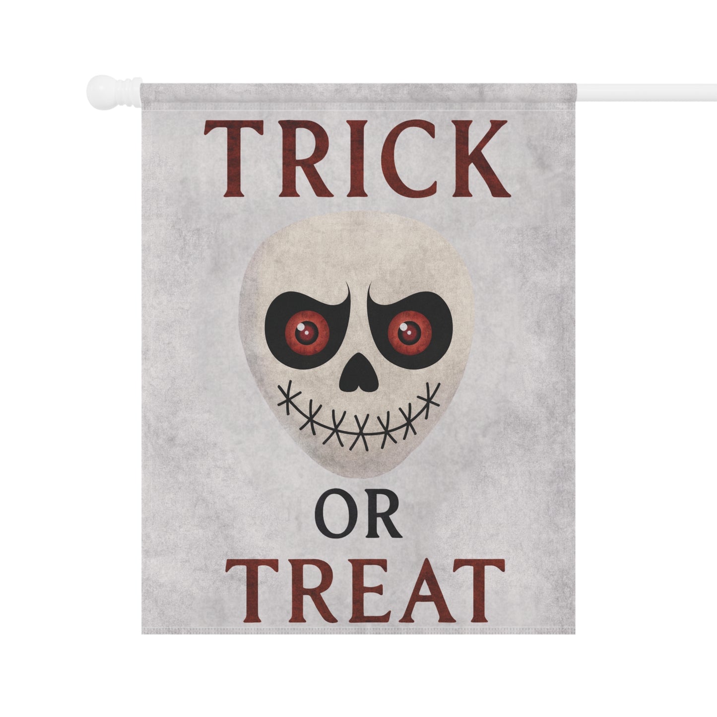 Trick or Treat Flag – Skull Halloween Garden Banner & House Flag | Boutique Spooky Porch Décor