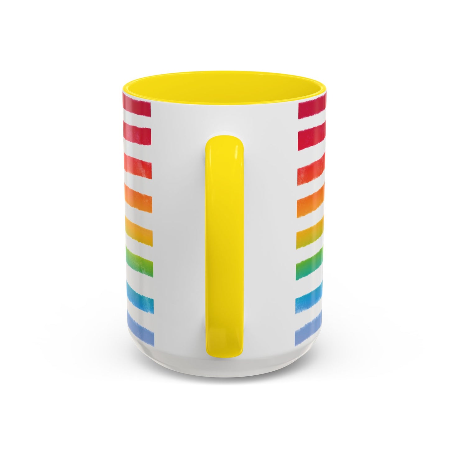 π Bold Rainbow Stripes Pride Mug | 11oz/15oz | Purple Accent