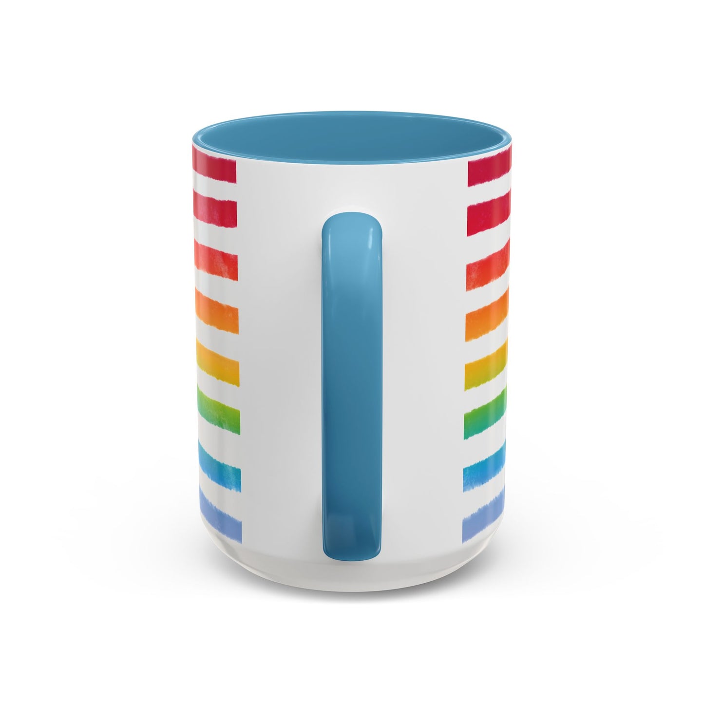 π Bold Rainbow Stripes Pride Mug | 11oz/15oz | Purple Accent