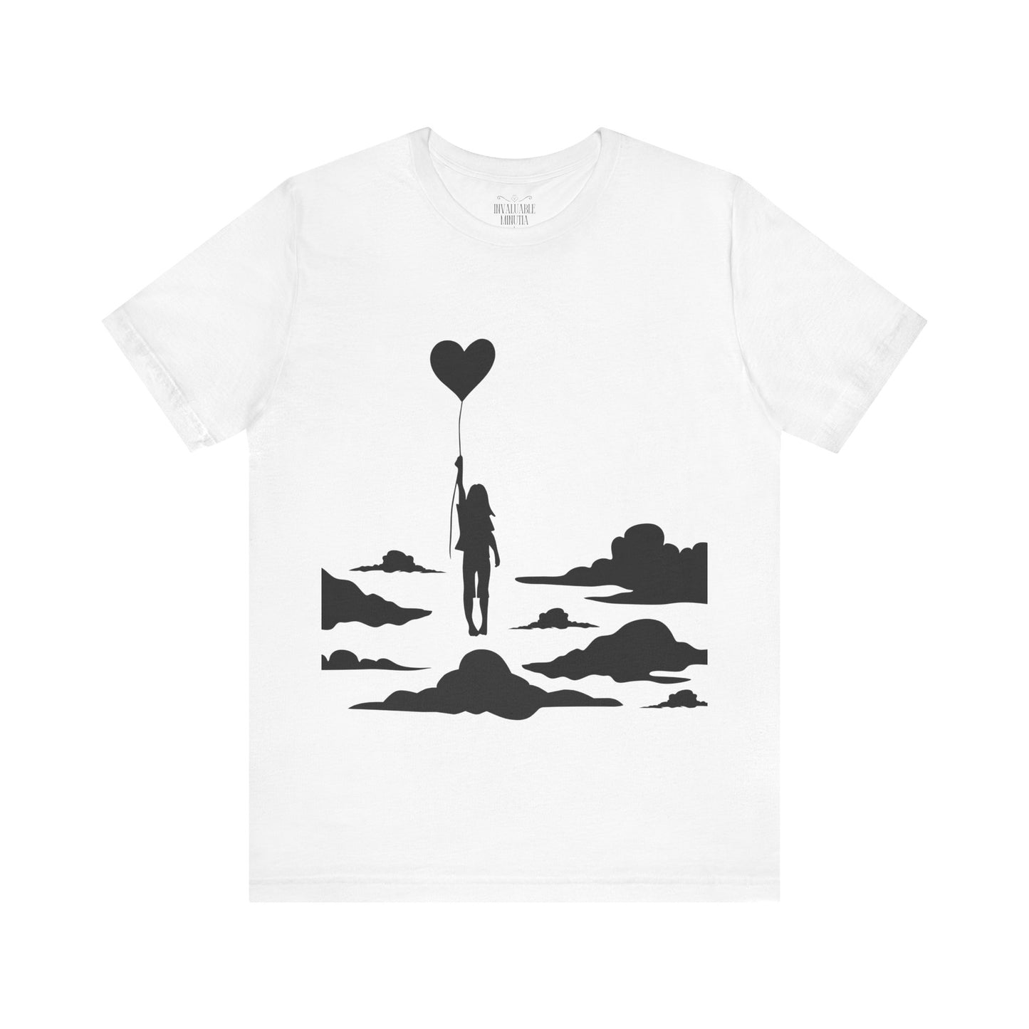 π Up and Away Tee β Heart Balloon Silhouette