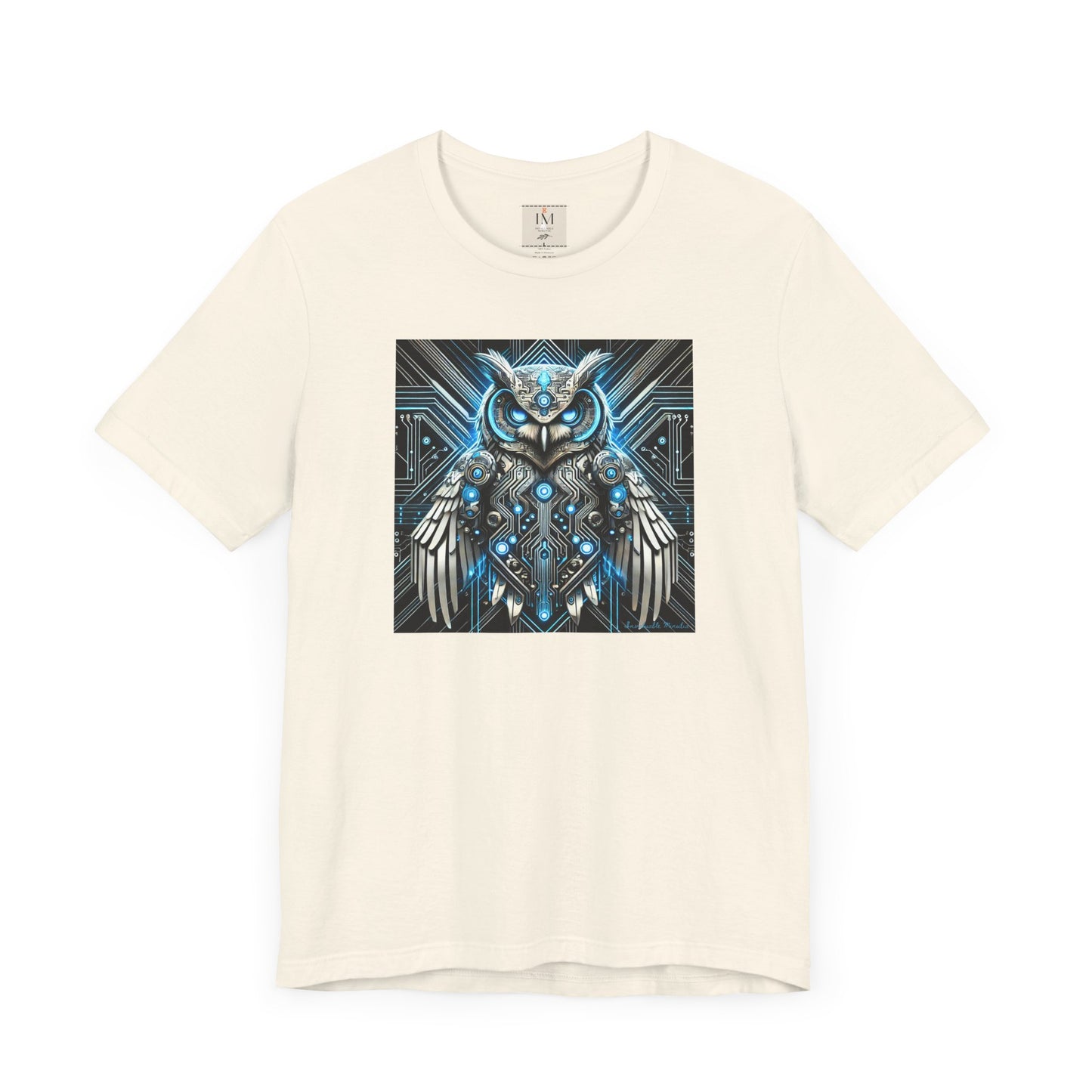 Mystical Cybernetic Owl Graphic Tee - Unisex Tch Short Sleeve T-Shirt