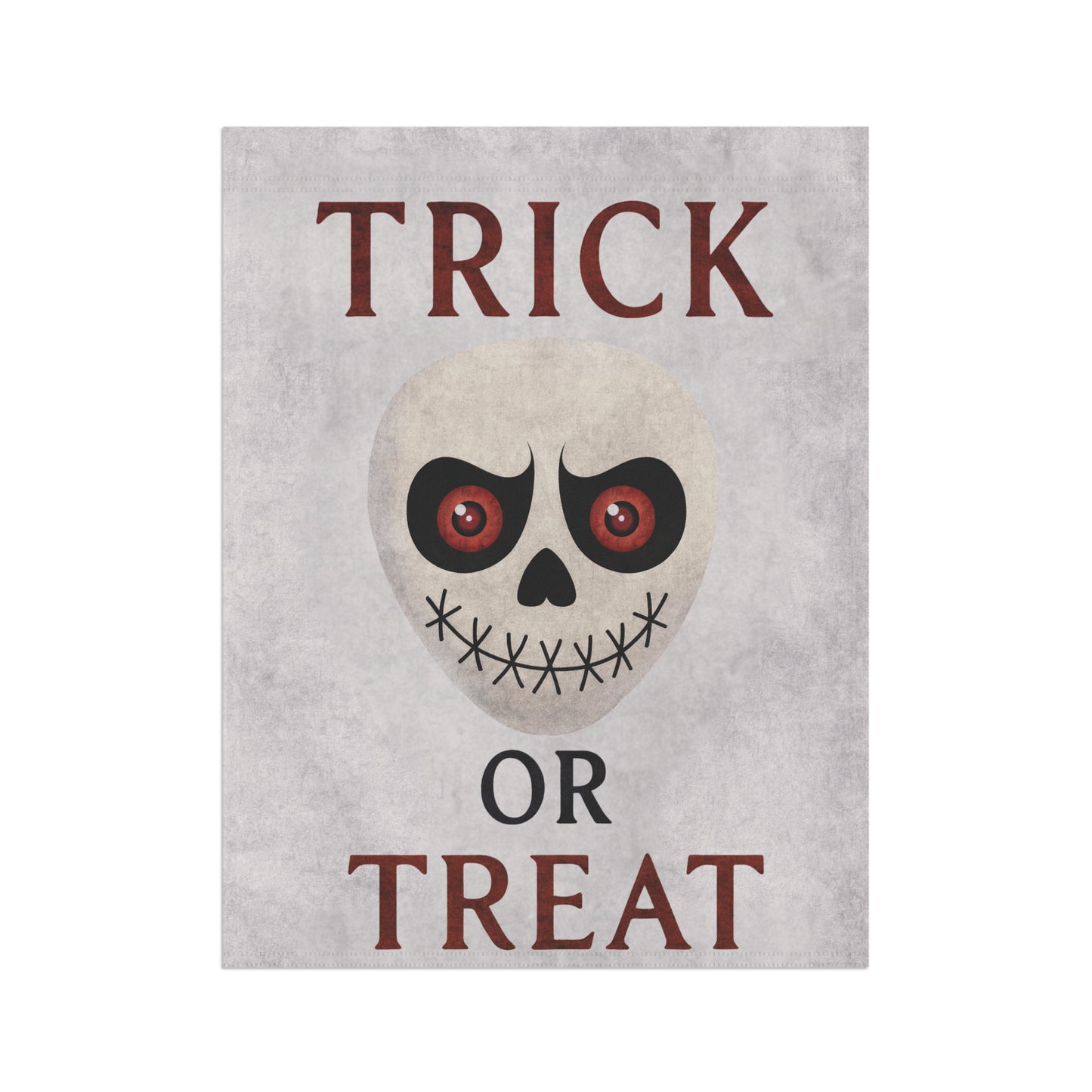 Trick or Treat Flag – Skull Halloween Garden Banner & House Flag | Boutique Spooky Porch Décor