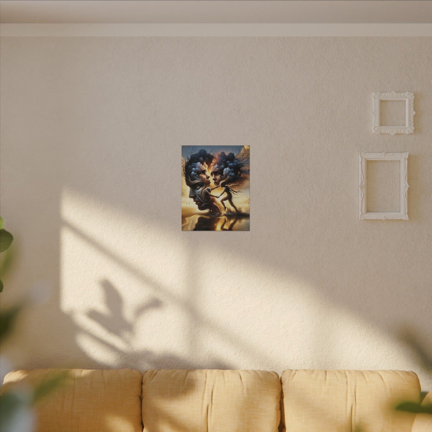 The Insatiable Lovers – Surreal Fantasy Canvas Wall Art | Premium Stretched Print