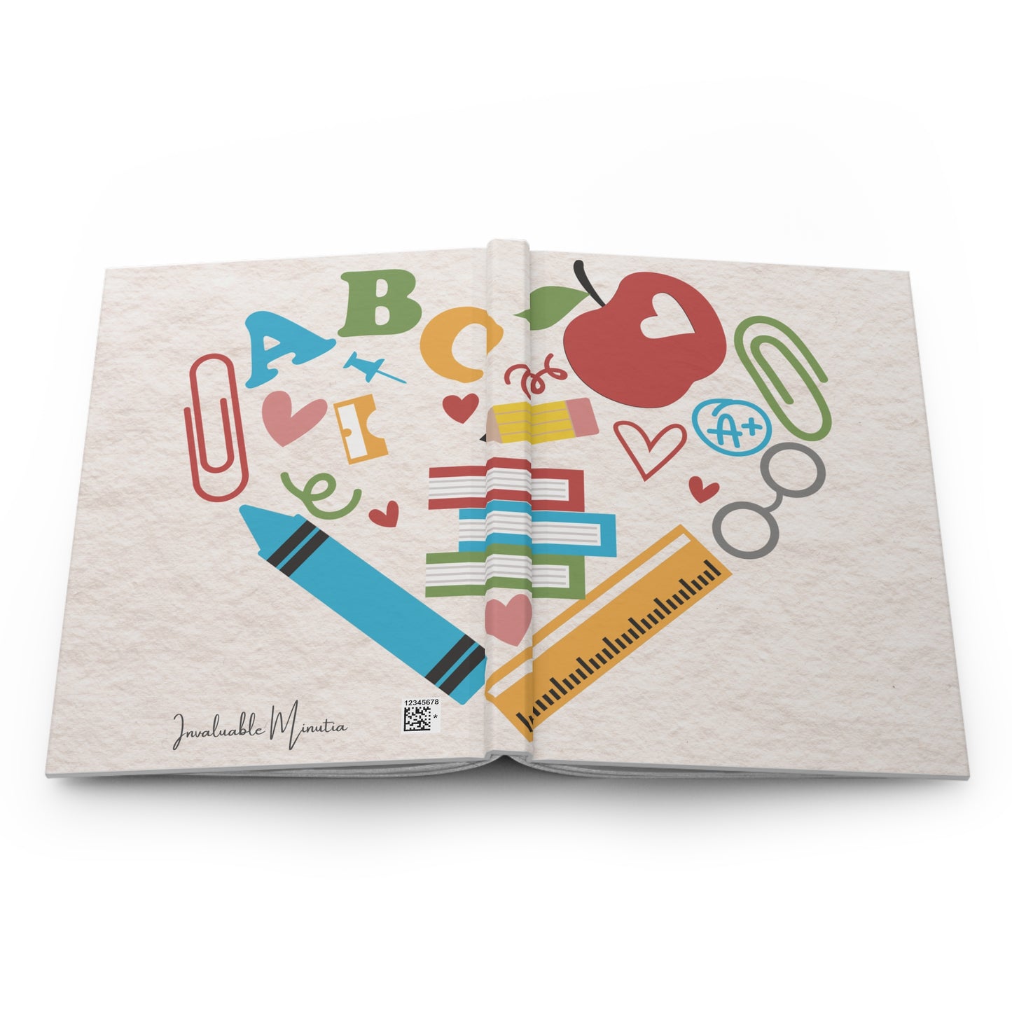 Hard Cover Teacher Notebook β ABC Classroom Doodles Journal for Back to School Gifts