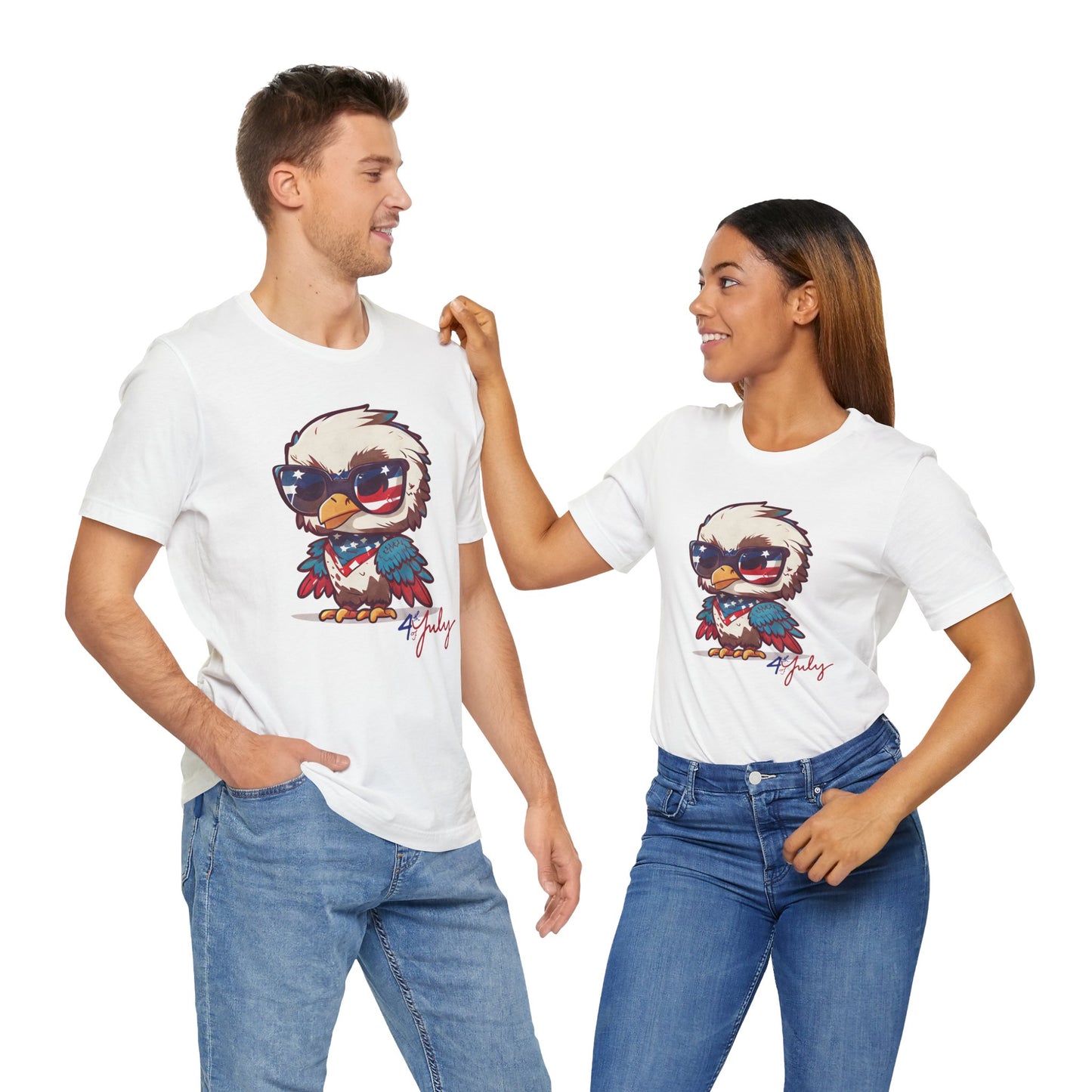 Cool Patriot Eagle Tee β Unisex Bella+Canvas Jersey - 4th of July T-shirt