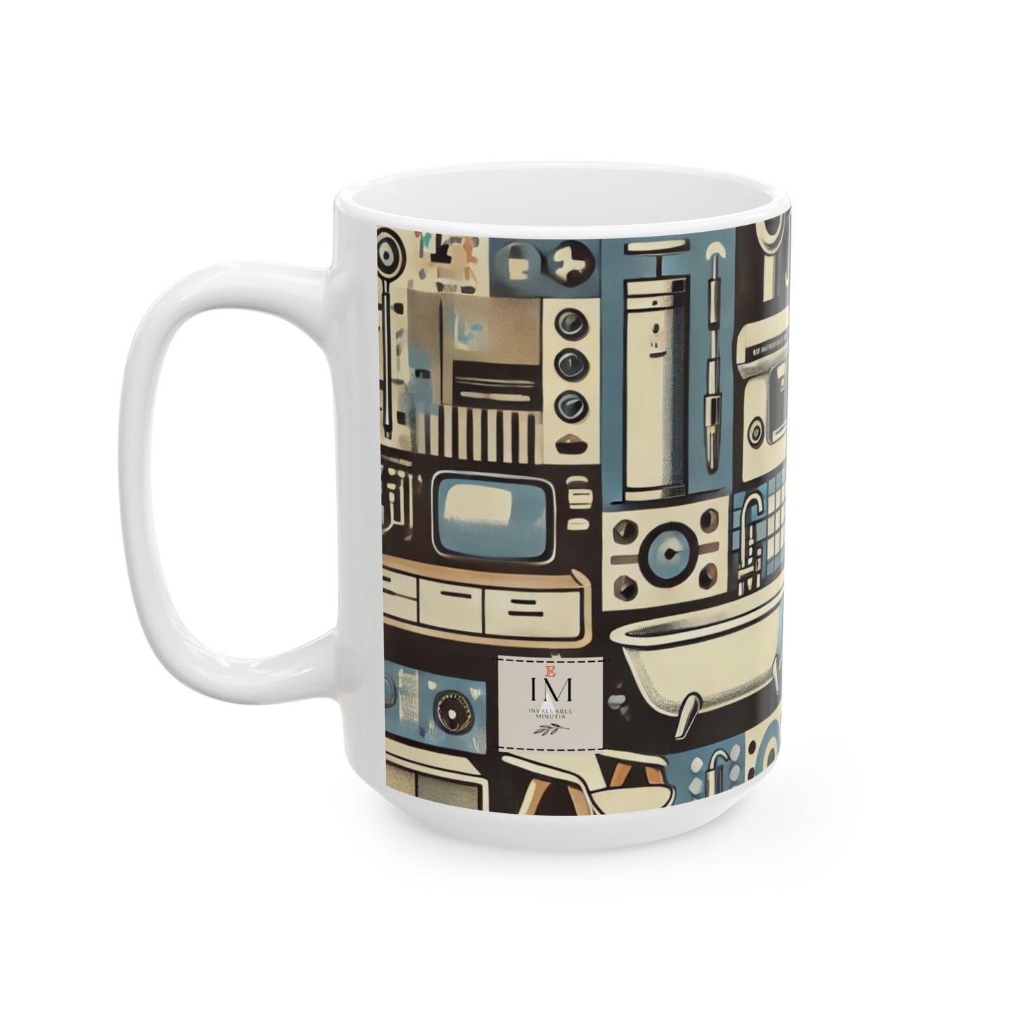 π¨ Minimalist Abstract Retro Revival Custom Coffee Mug β High Quality Gloss Finish β 11oz & 15oz