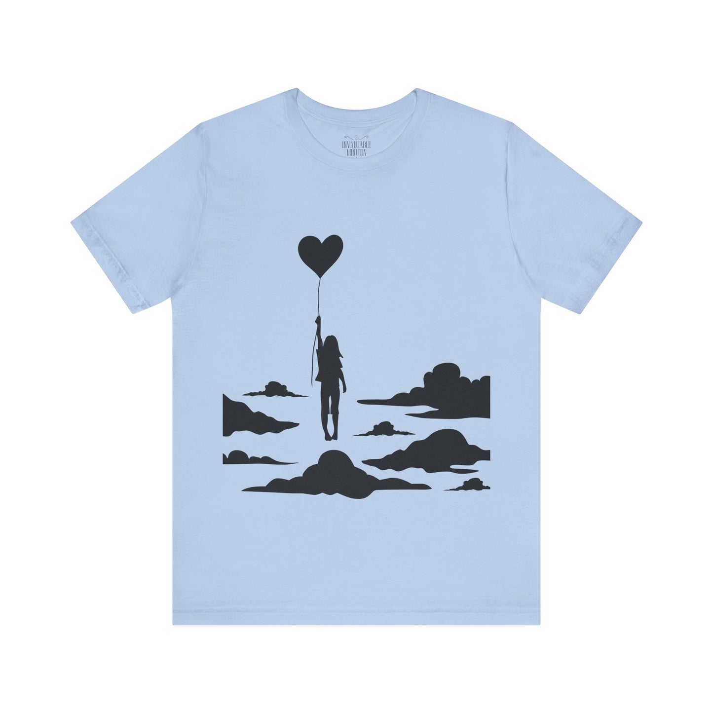 π Up and Away Tee β Heart Balloon Silhouette