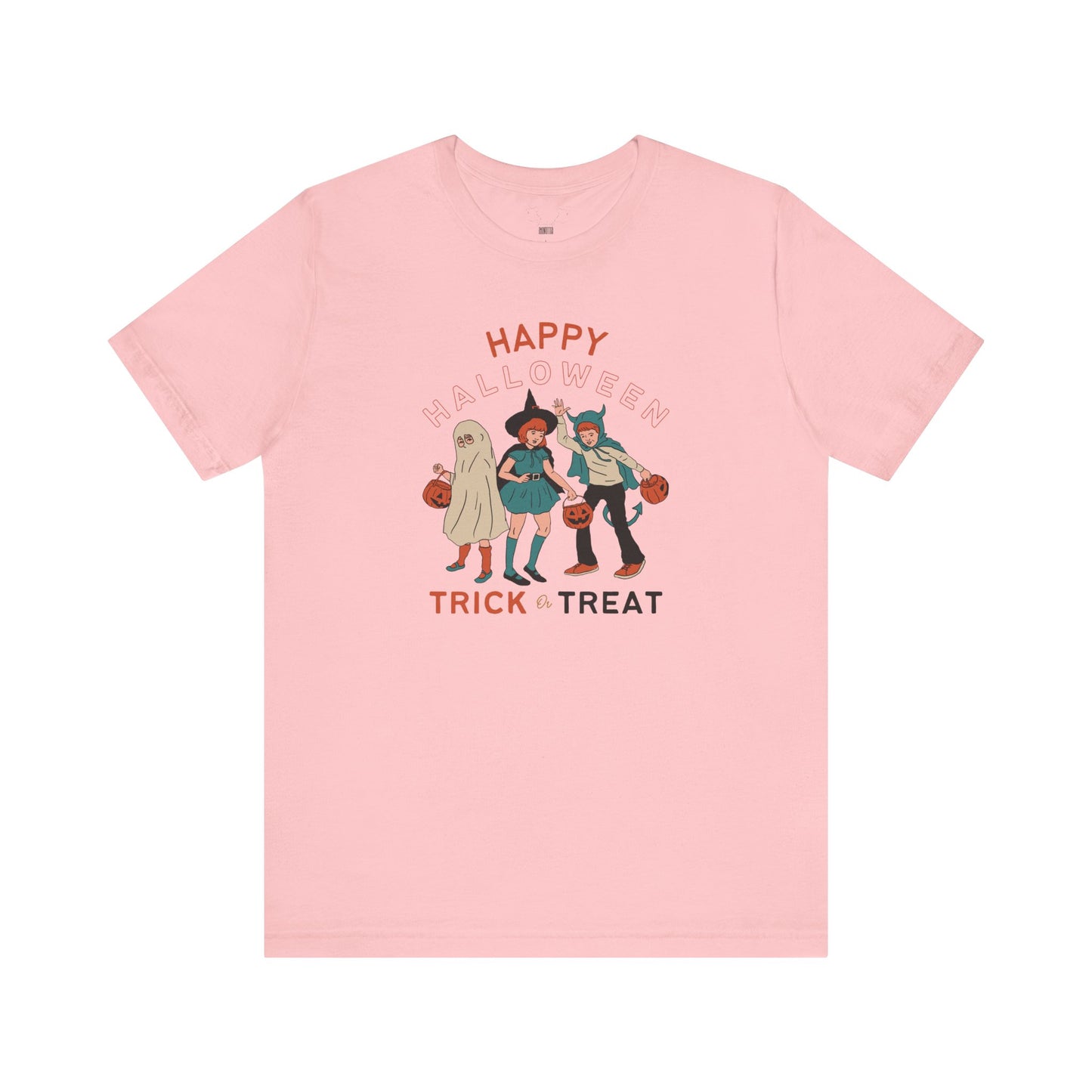 Happy Halloween Trick or Treat Vintage Vibe Tee โ Bella+Canvas 3001