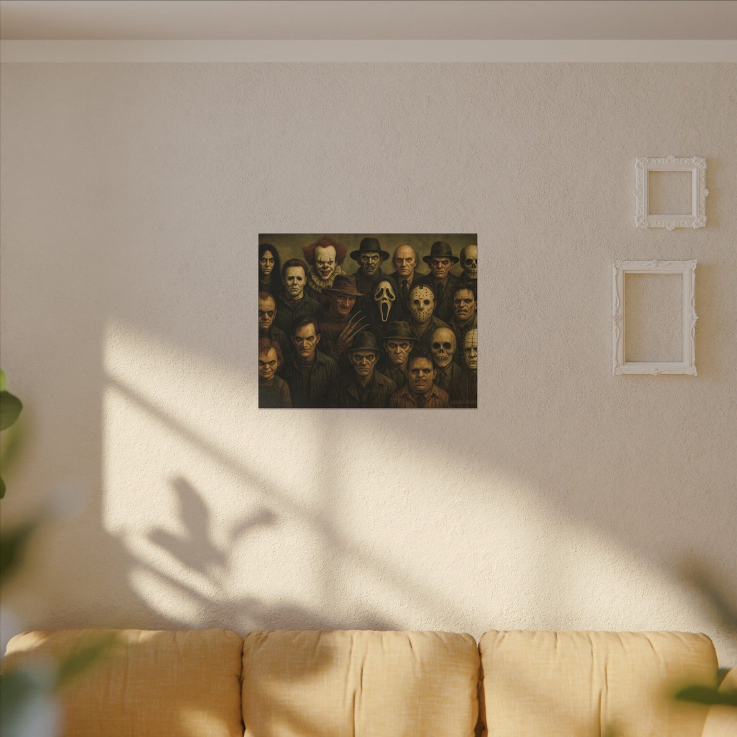 "The Crew" β Horror Legends Matte Canvas Print
