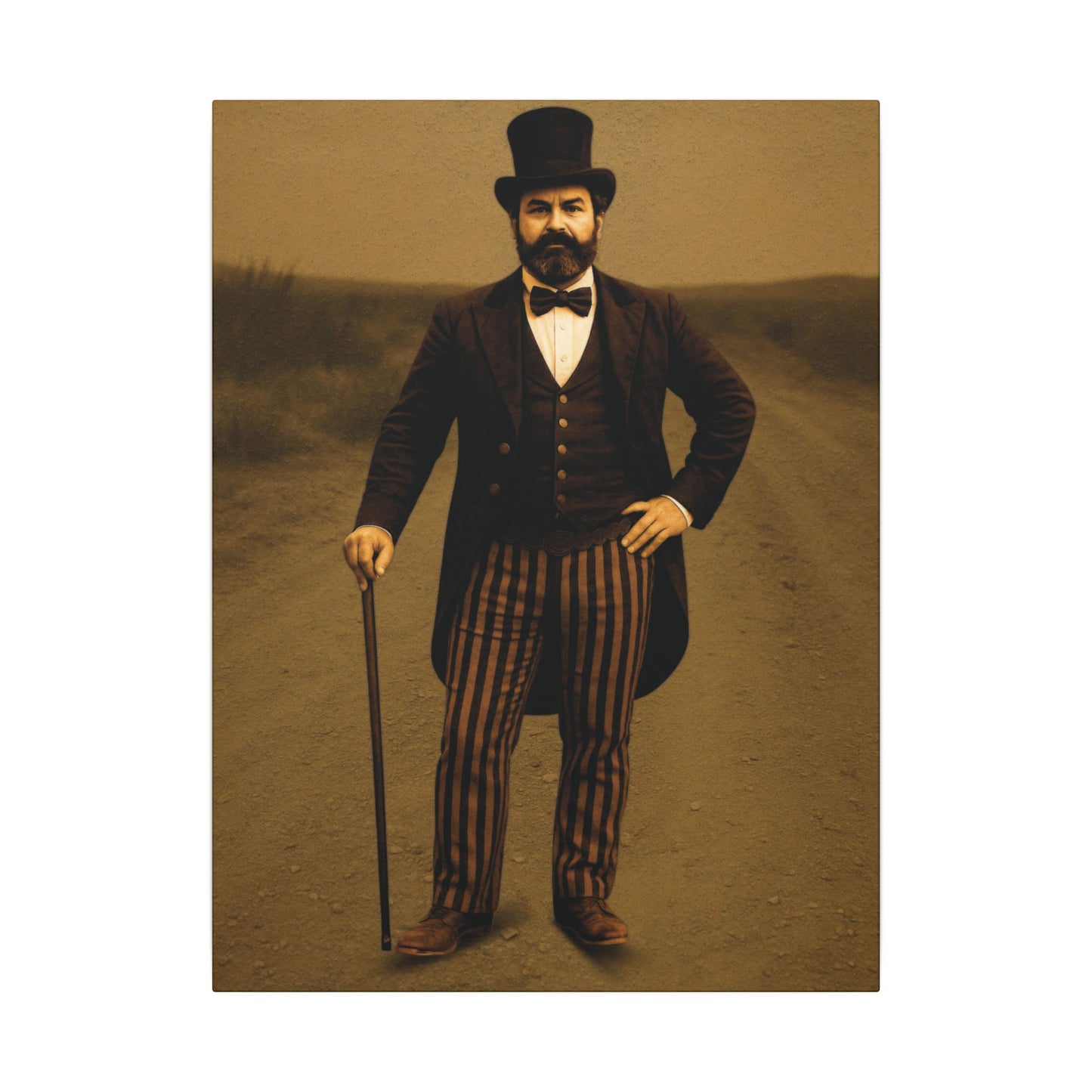 The Ringmaster – Vintage Circus Inspired Canvas Wall Art - Matte Canvas Print (Gallery-Wrapped) 0.75"