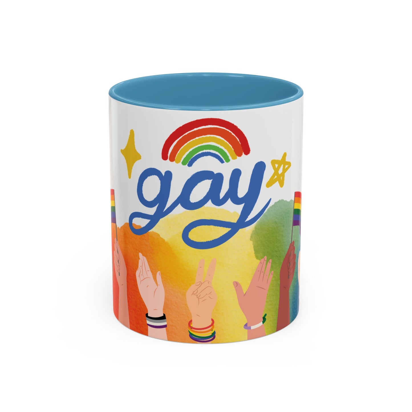 Bold Pride Accent Mug | Fun LGBTQ+ Gift | 11oz & 15oz Options