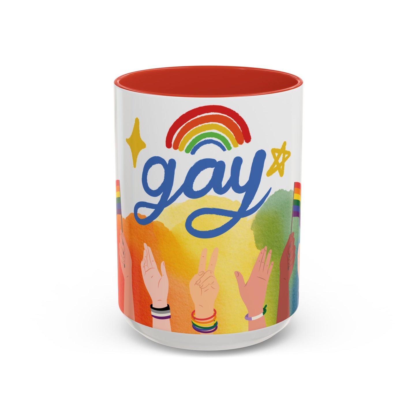 Bold Pride Accent Mug | Fun LGBTQ+ Gift | 11oz & 15oz Options