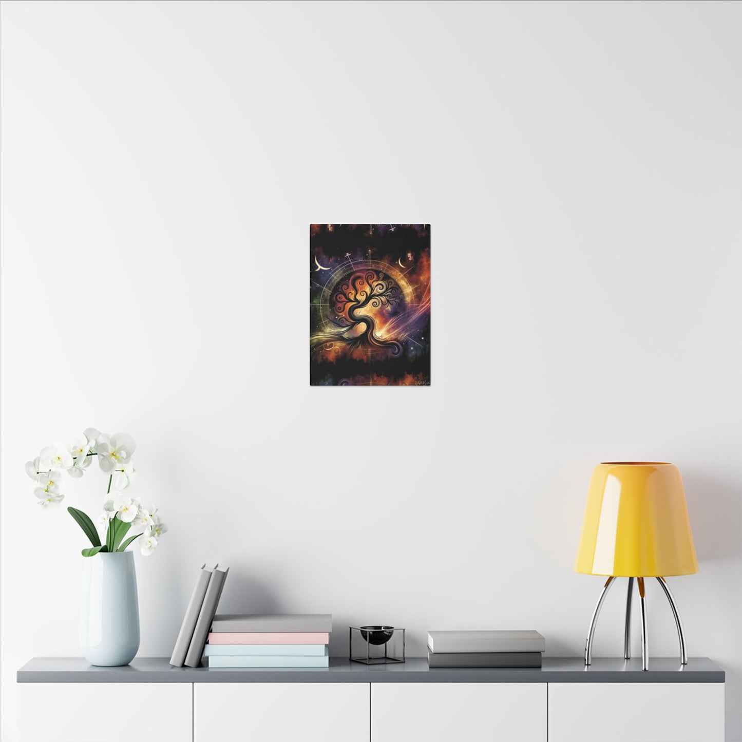 Cosmic Tree of Life – Celestial Galaxy Canvas Print (0.75" Stretched) | Mystical Boho Wall Art
