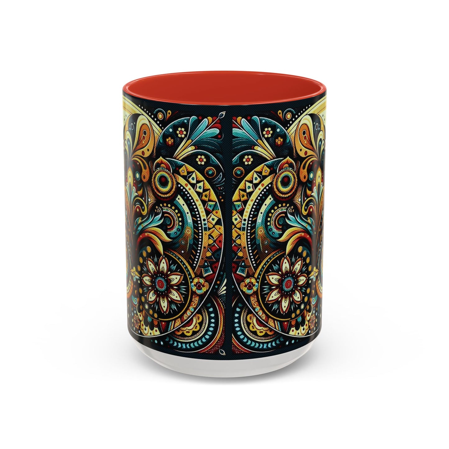 βοΈ Accent Coffee Mug (11, 15oz) β Beautiful Boho Style Graphic πΏ