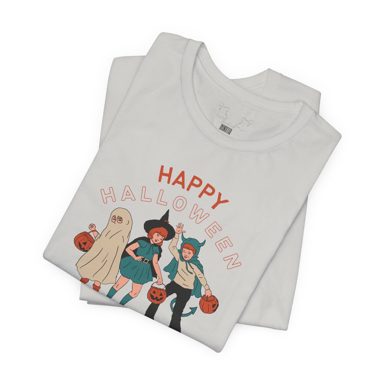 Happy Halloween Trick or Treat Vintage Vibe Tee โ Bella+Canvas 3001