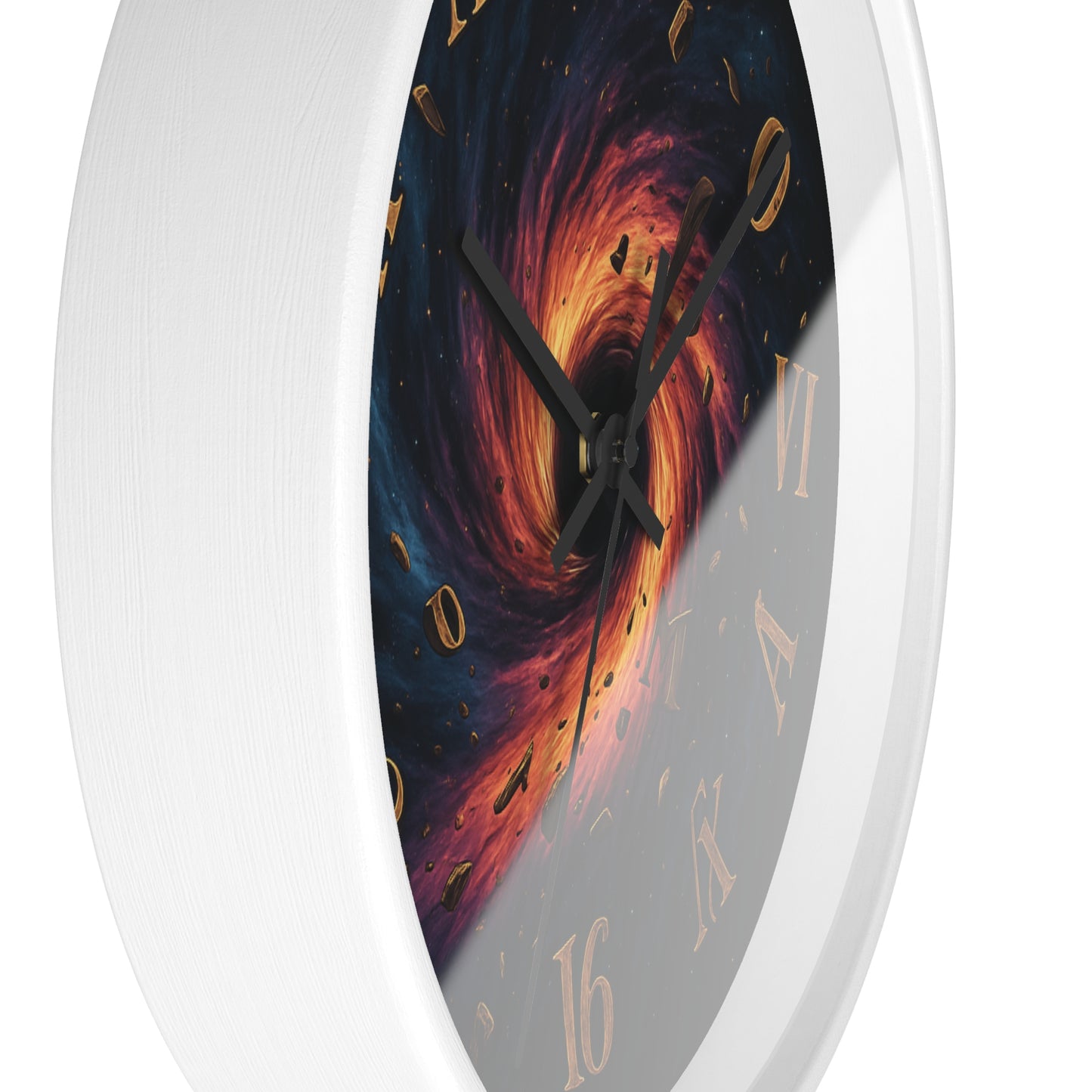 🌀 Black Hole Chaos Clock – Surreal Spacecore Time Warp Wall Decor Wall Clock