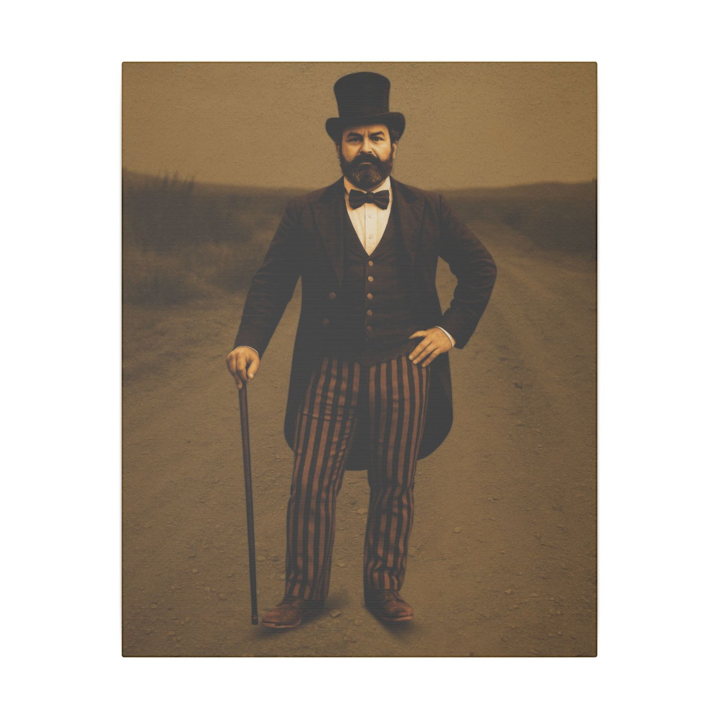 The Ringmaster – Vintage Circus Inspired Canvas Wall Art - Matte Canvas Print (Gallery-Wrapped) 0.75"