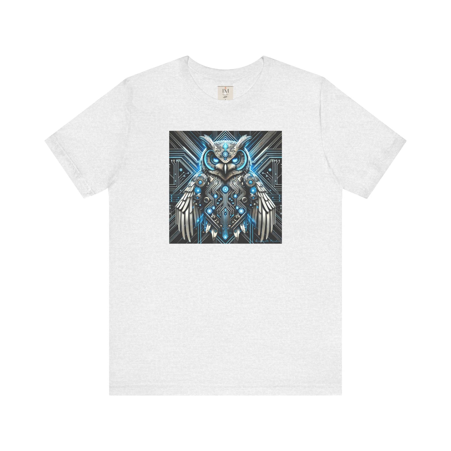 Mystical Cybernetic Owl Graphic Tee - Unisex Tch Short Sleeve T-Shirt