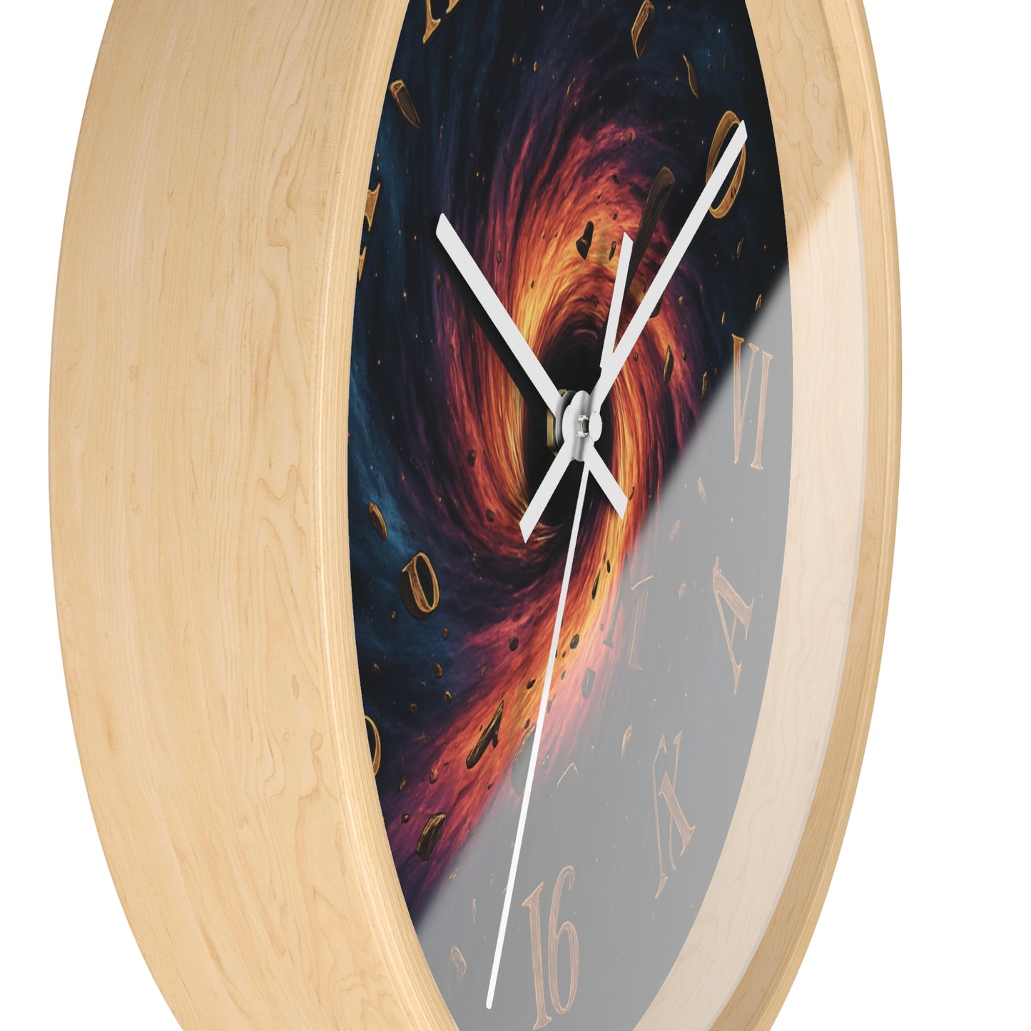 🌀 Black Hole Chaos Clock – Surreal Spacecore Time Warp Wall Decor Wall Clock