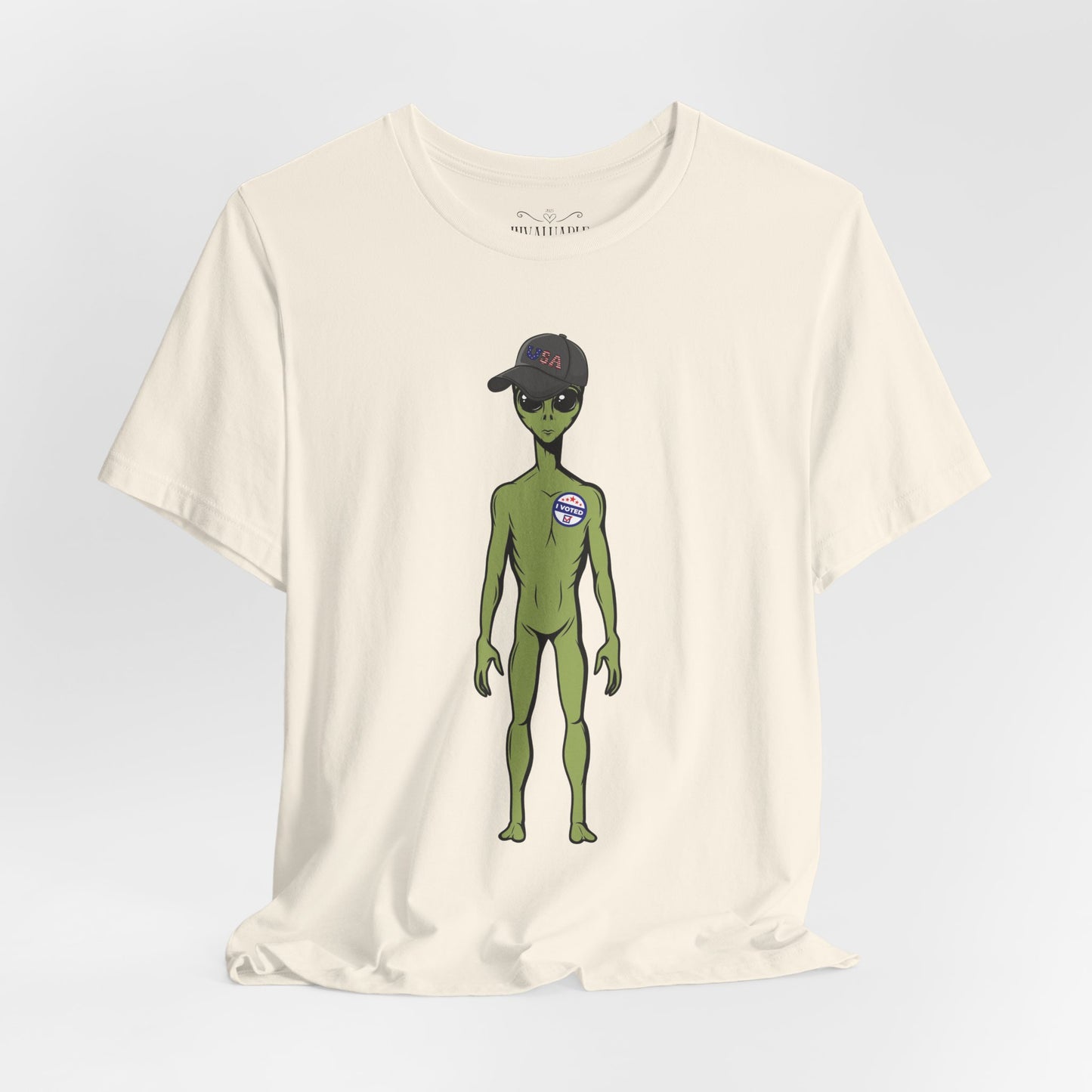 Alien Graphic Tee, Fun T-Shirt for Sci-Fi Lovers, Unisex Casual Wear, Great for Festivals, Gifts for Nerds, Everyday Comfort