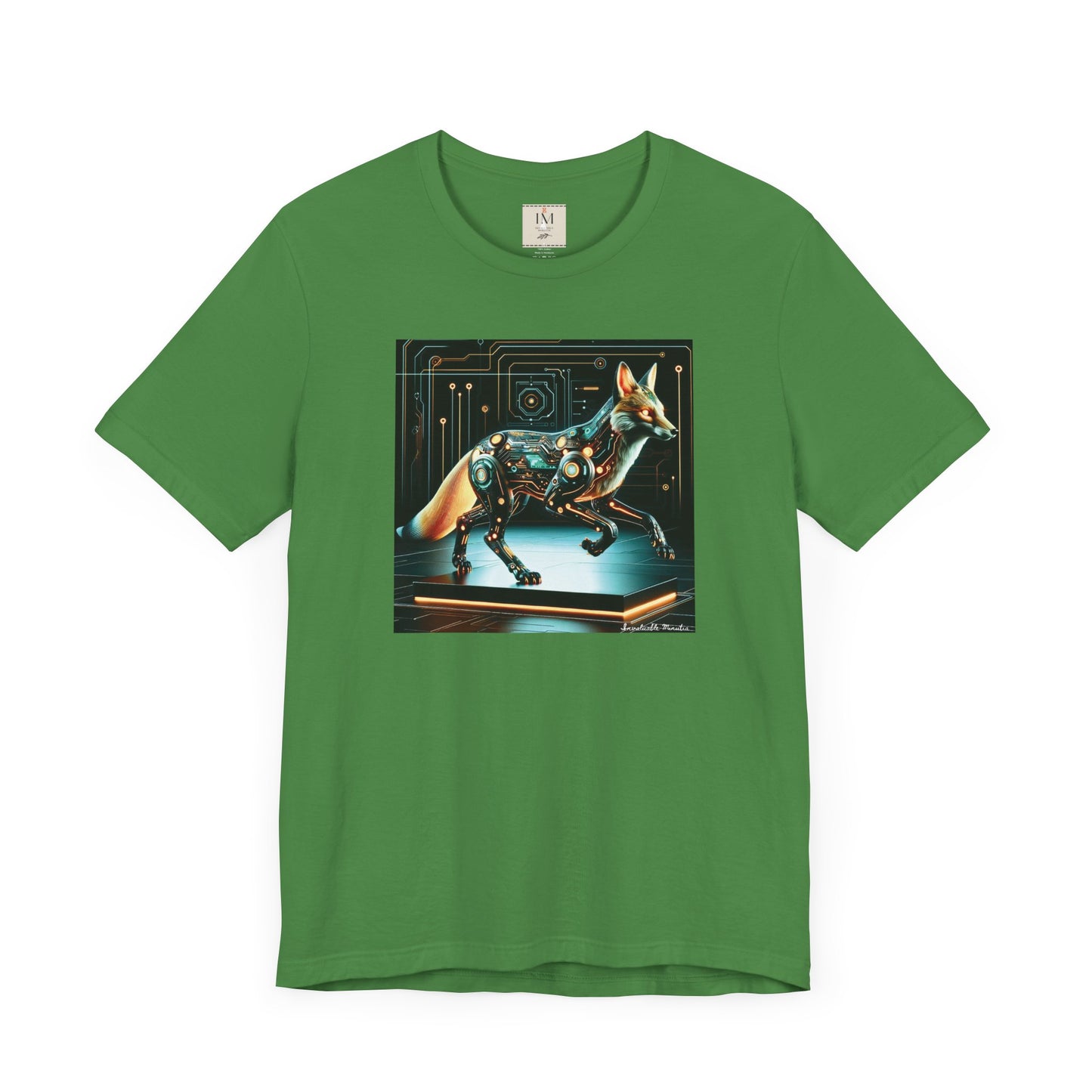 Futuristic Cybernetic Fox Graphic Tee - Unisex Jersey Short Sleeve T-Shirt