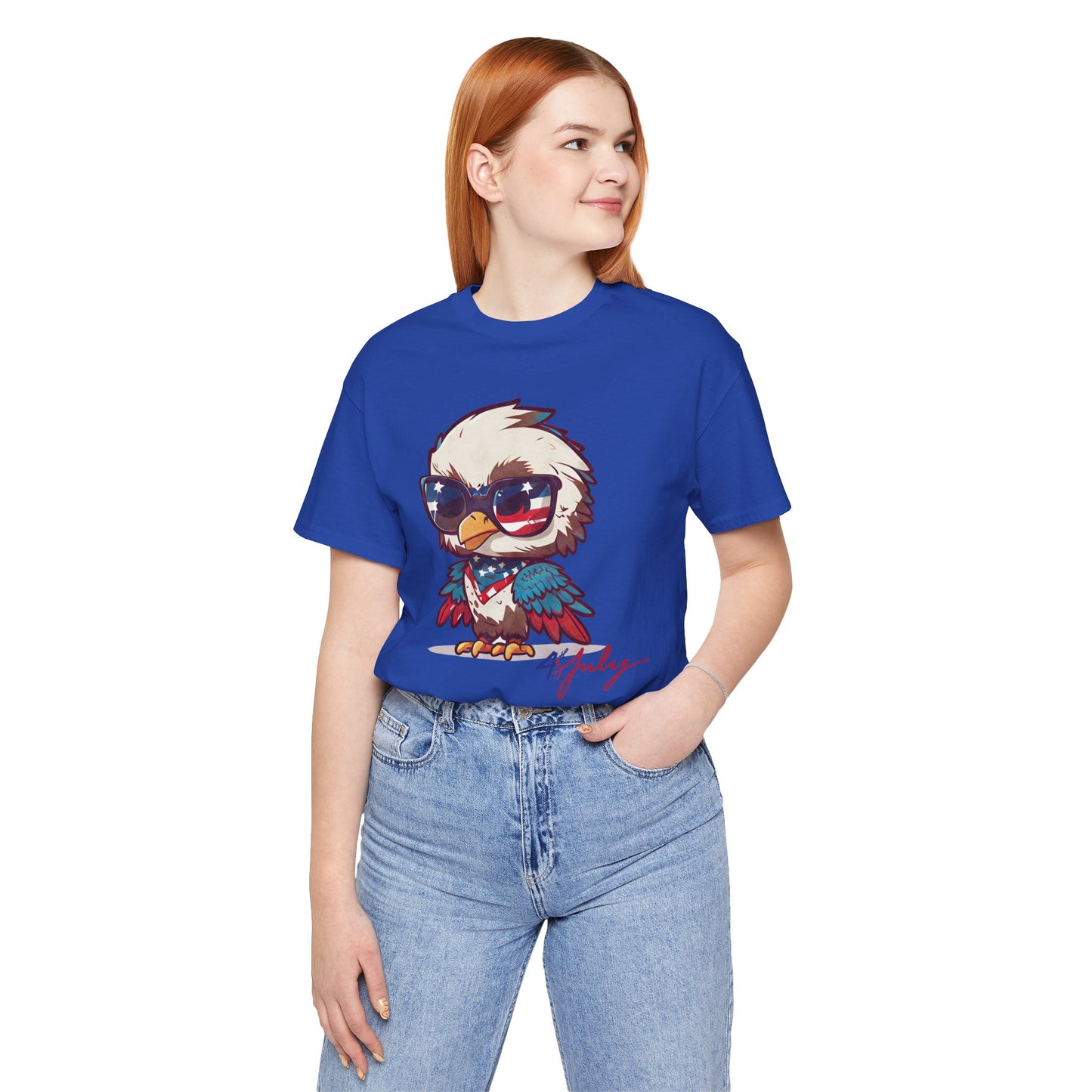 Cool Patriot Eagle Tee β Unisex Bella+Canvas Jersey - 4th of July T-shirt