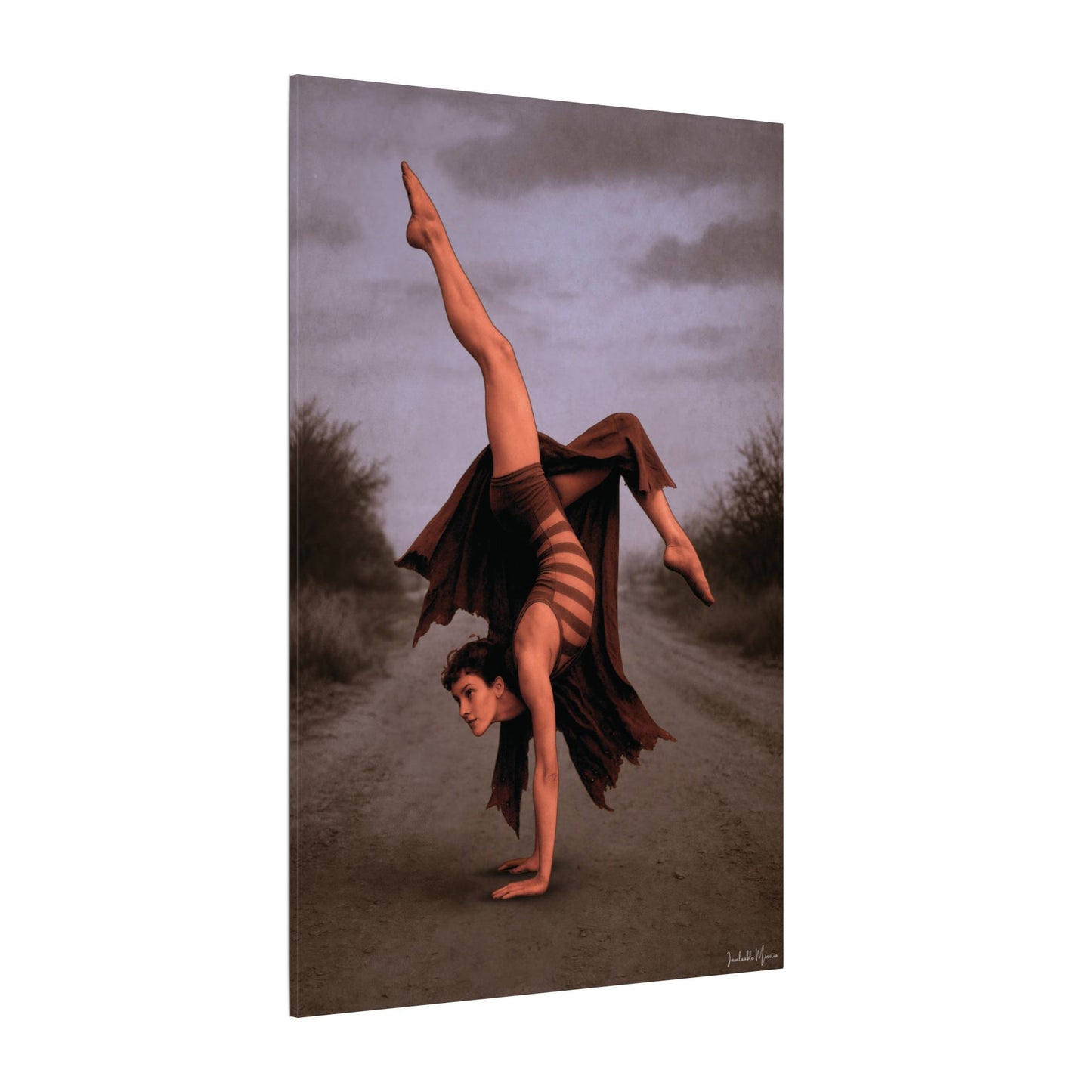 The Acrobat – Matte Canvas Print (Gallery-Wrapped) 0.75" – Vintage Circus-Inspired Canvas Wall Art