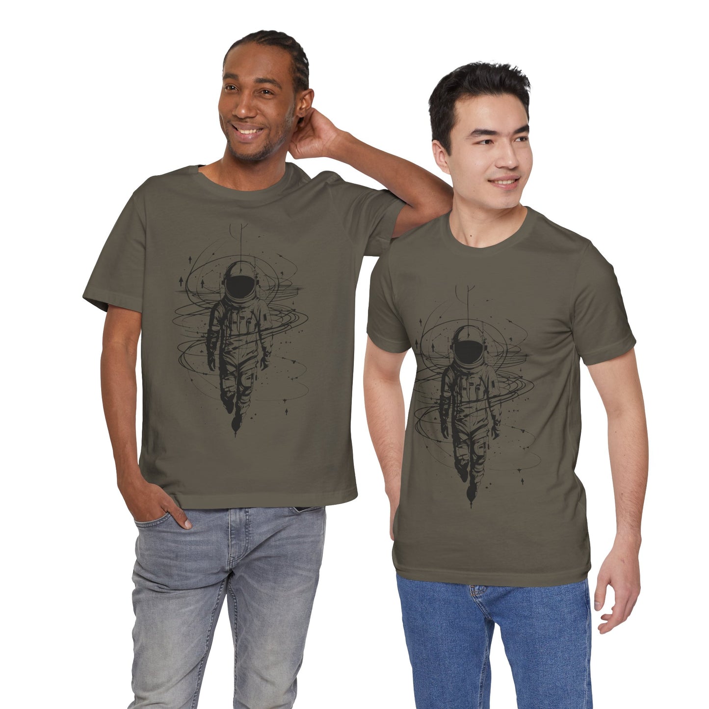 Cosmic Astronaut T-Shirt, Graphic Tee, Space Lover Gift, Unisex Casual Wear, Outer Space Clothing, Astronomy Fan Apparel