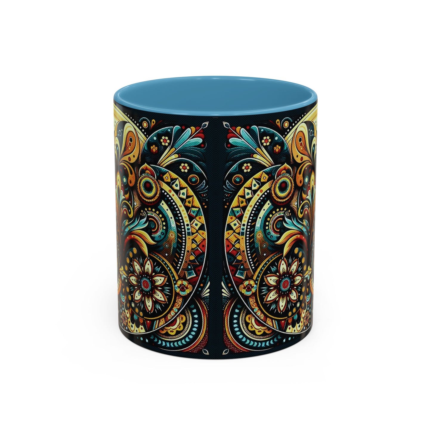 βοΈ Accent Coffee Mug (11, 15oz) β Beautiful Boho Style Graphic πΏ
