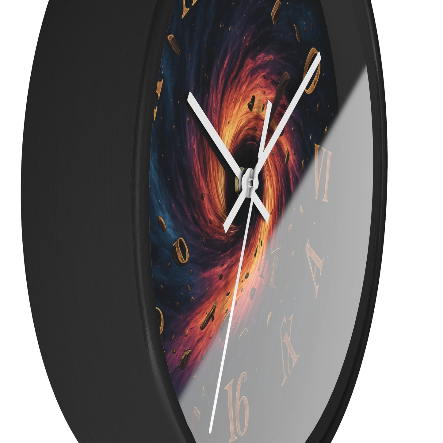 🌀 Black Hole Chaos Clock – Surreal Spacecore Time Warp Wall Decor Wall Clock