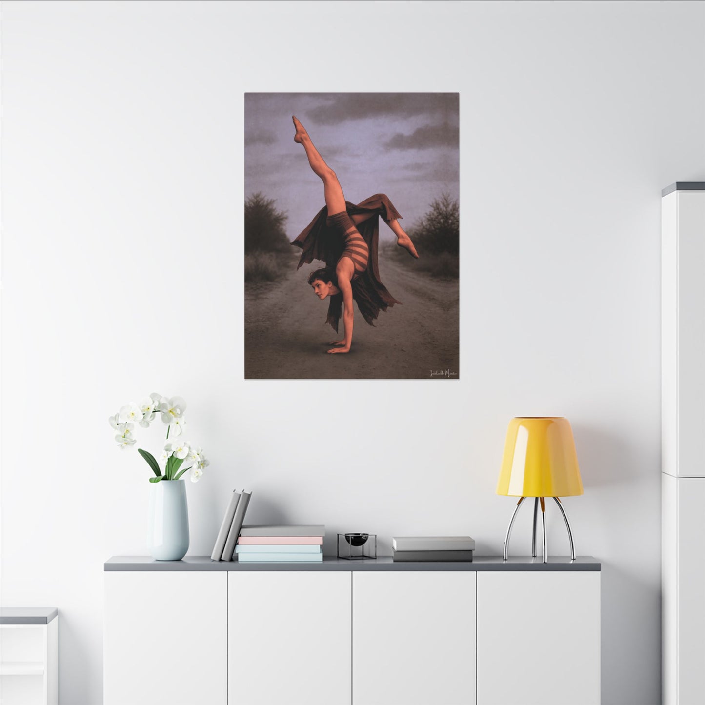 The Acrobat – Matte Canvas Print (Gallery-Wrapped) 0.75" – Vintage Circus-Inspired Canvas Wall Art