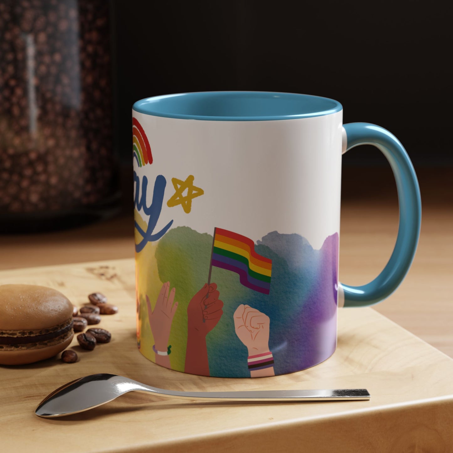 Bold Pride Accent Mug | Fun LGBTQ+ Gift | 11oz & 15oz Options