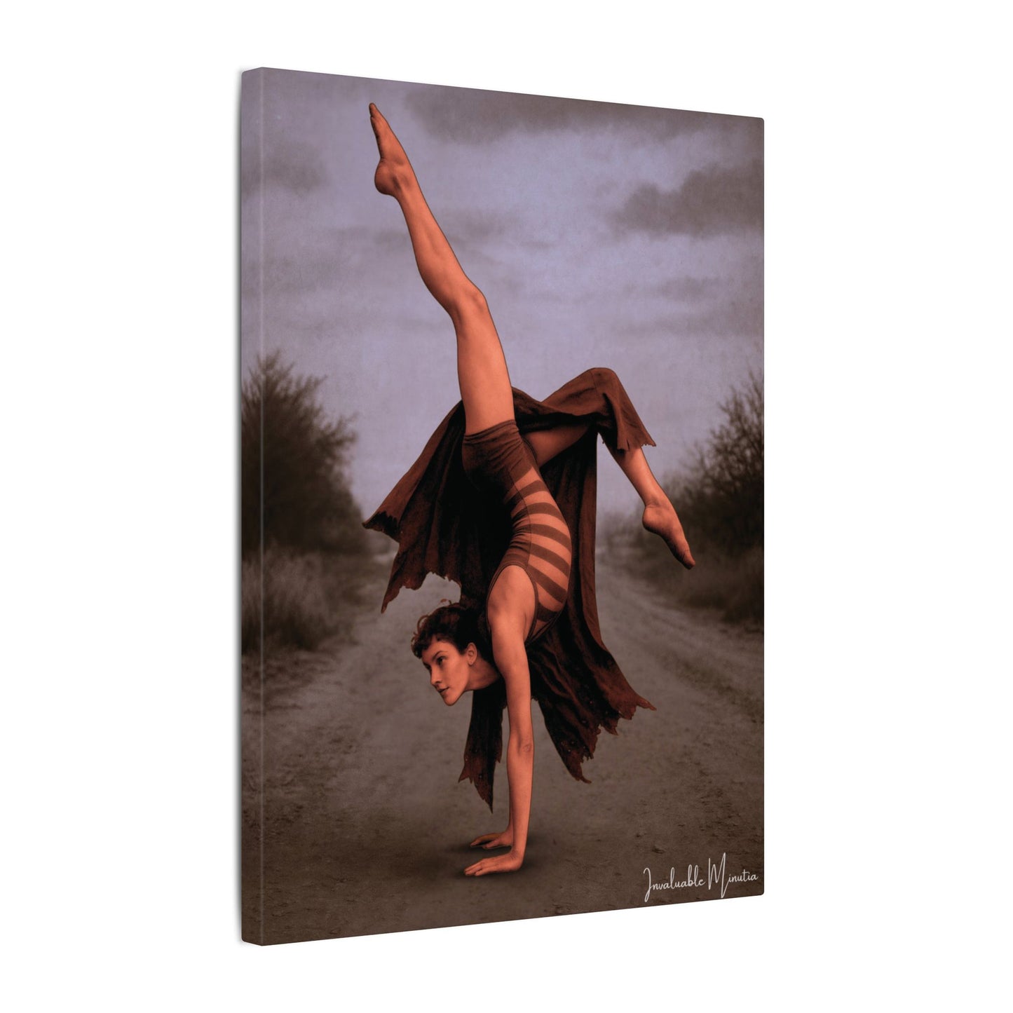 The Acrobat – Matte Canvas Print (Gallery-Wrapped) 0.75" – Vintage Circus-Inspired Canvas Wall Art