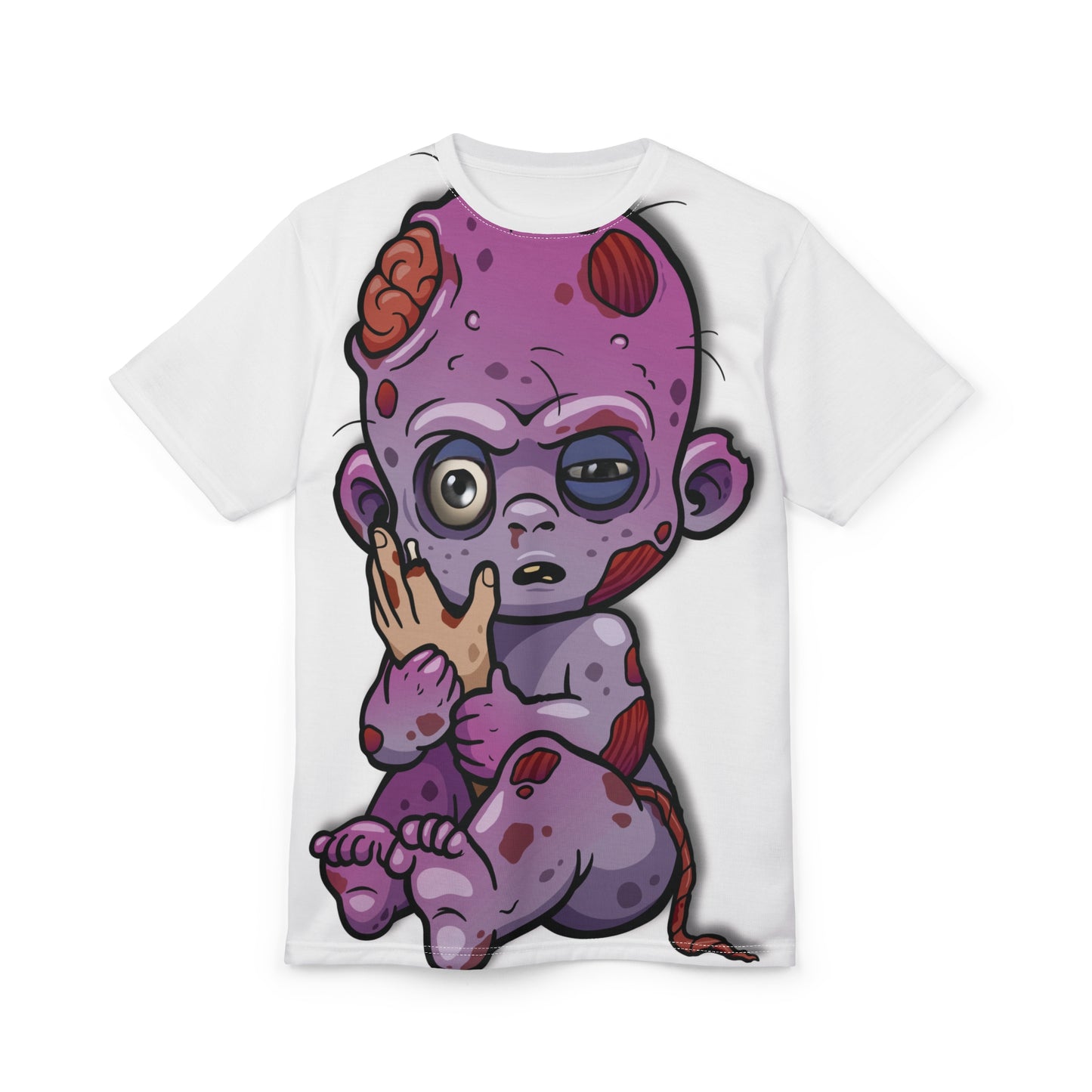 🧟♂️ Undead Baby – AOP Unisex Tee - All-Over Print Tee – Halloween, funny tshirt