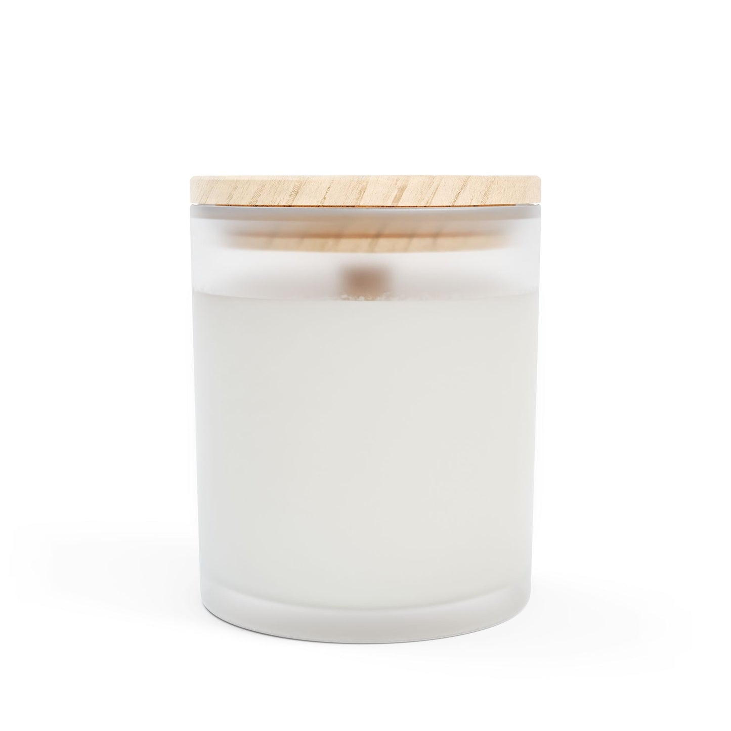 11oz Frosted Glass Natural Soy Wax Candle with Wooden Wick – Available in 9 Scents