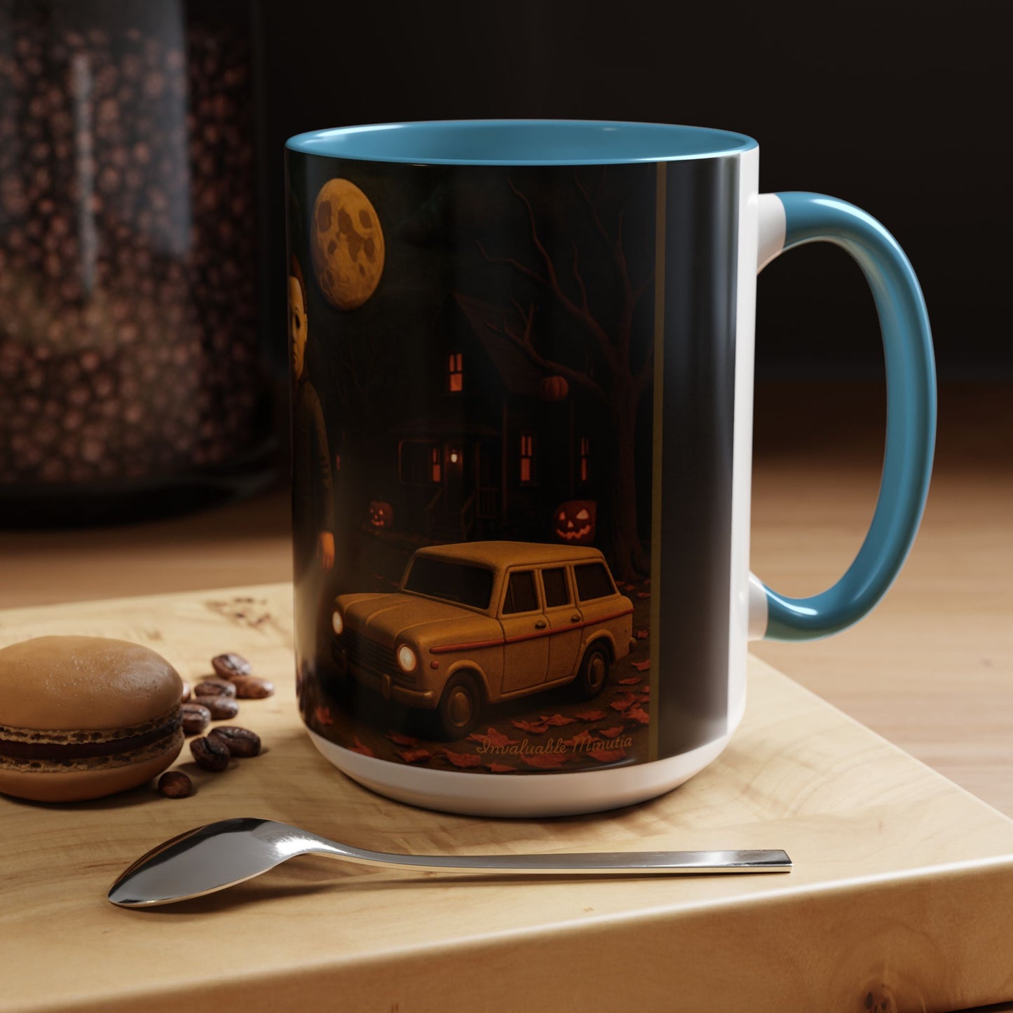 Clay-Style Slasher Halloween Night Mug | Accent Coffee Mug (11oz/15oz)