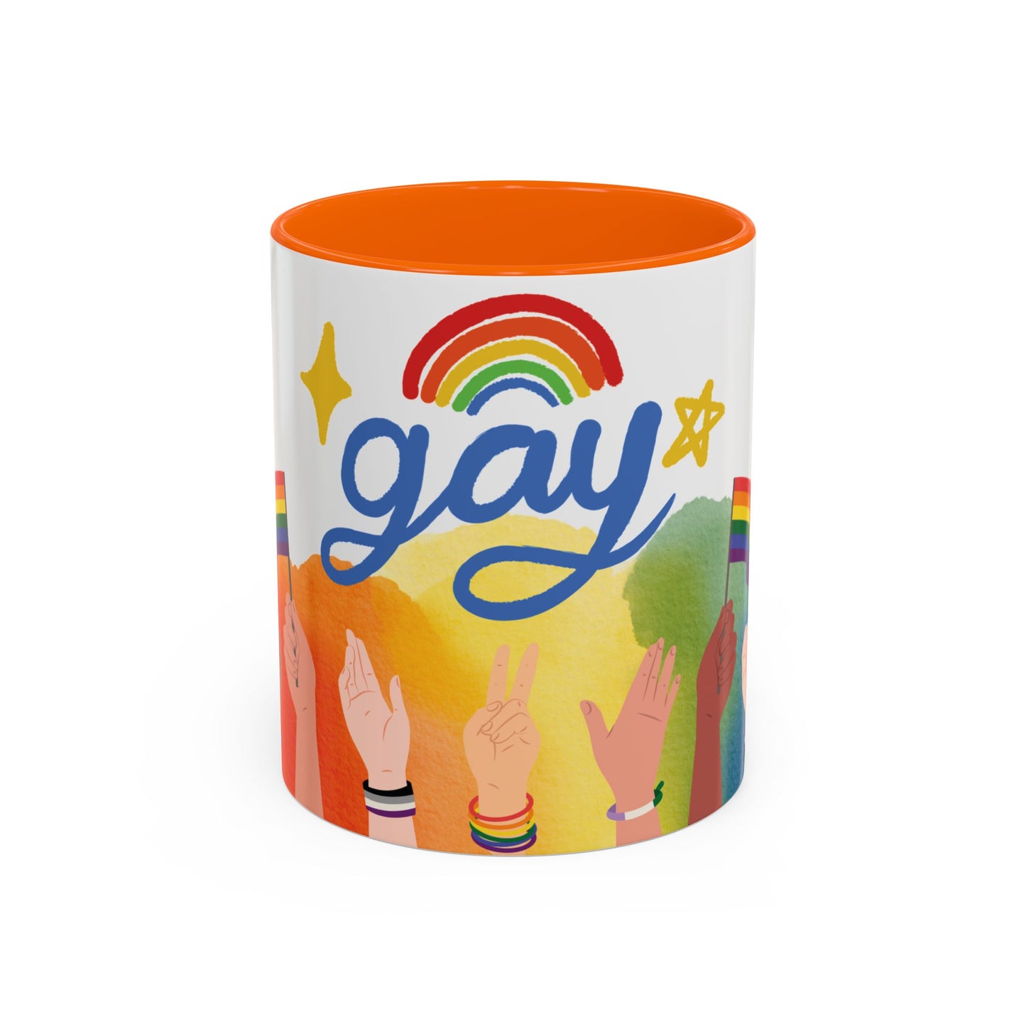 Bold Pride Accent Mug | Fun LGBTQ+ Gift | 11oz & 15oz Options