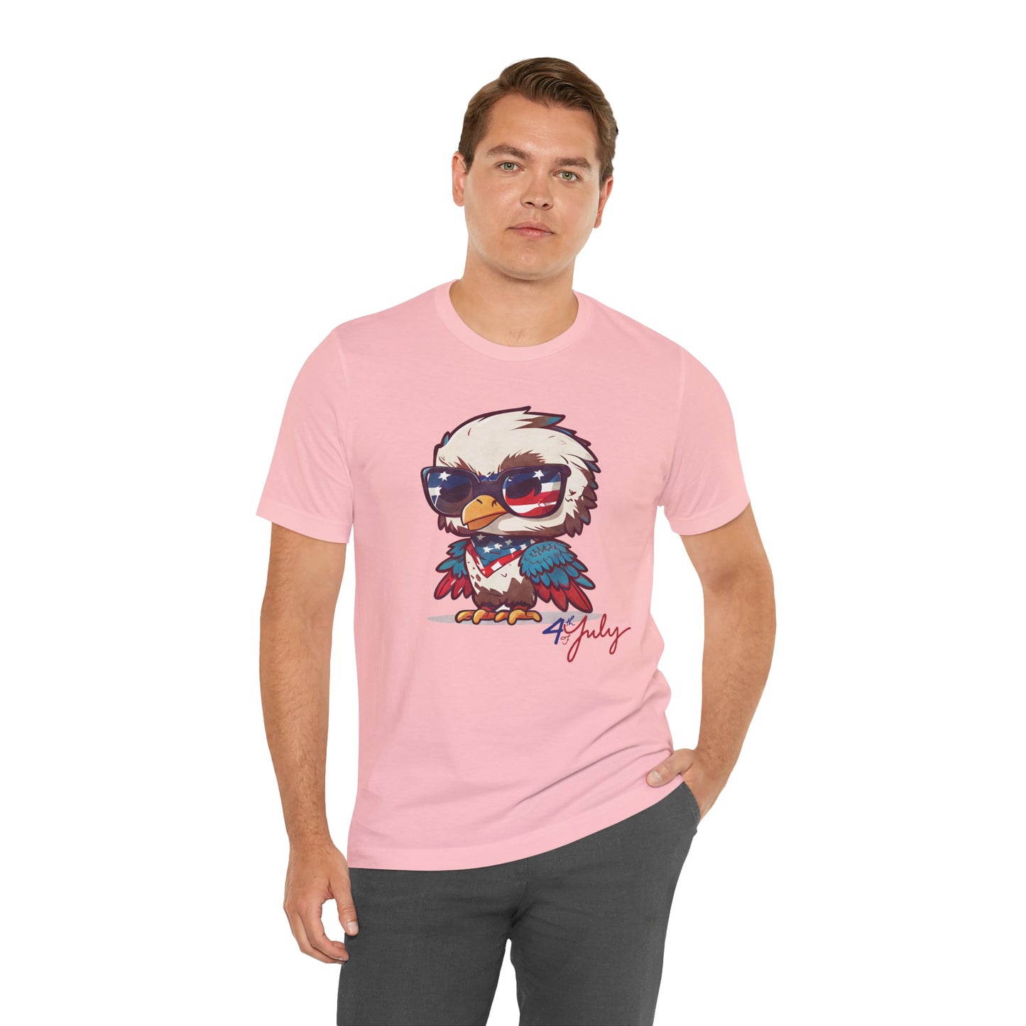Cool Patriot Eagle Tee β Unisex Bella+Canvas Jersey - 4th of July T-shirt