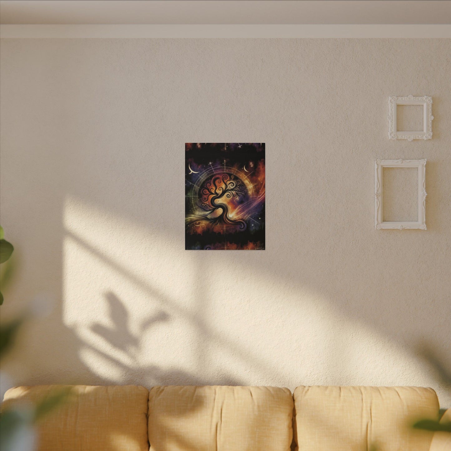 Cosmic Tree of Life – Celestial Galaxy Canvas Print (0.75" Stretched) | Mystical Boho Wall Art